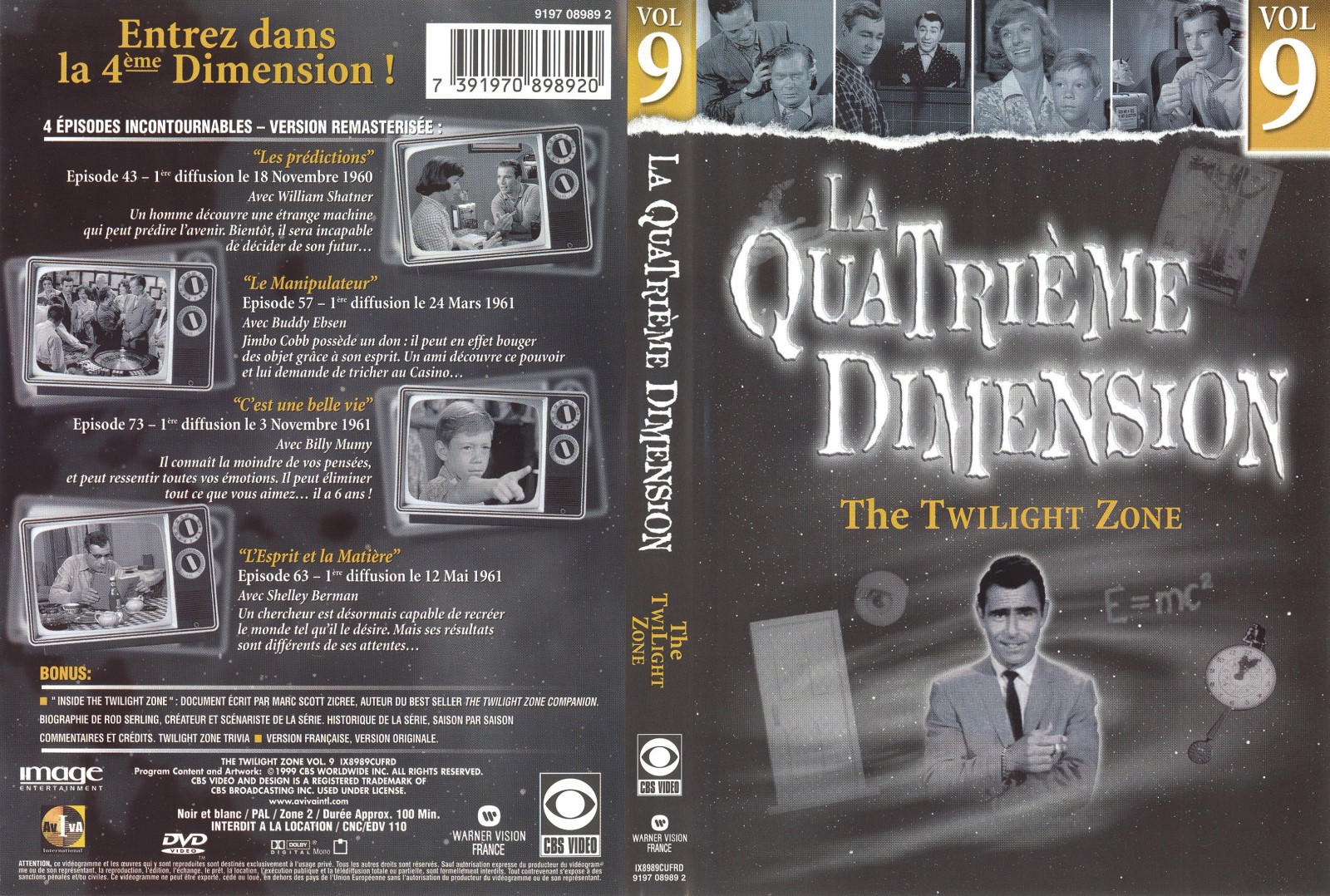 Jaquette DVD La quatrieme dimension vol 9