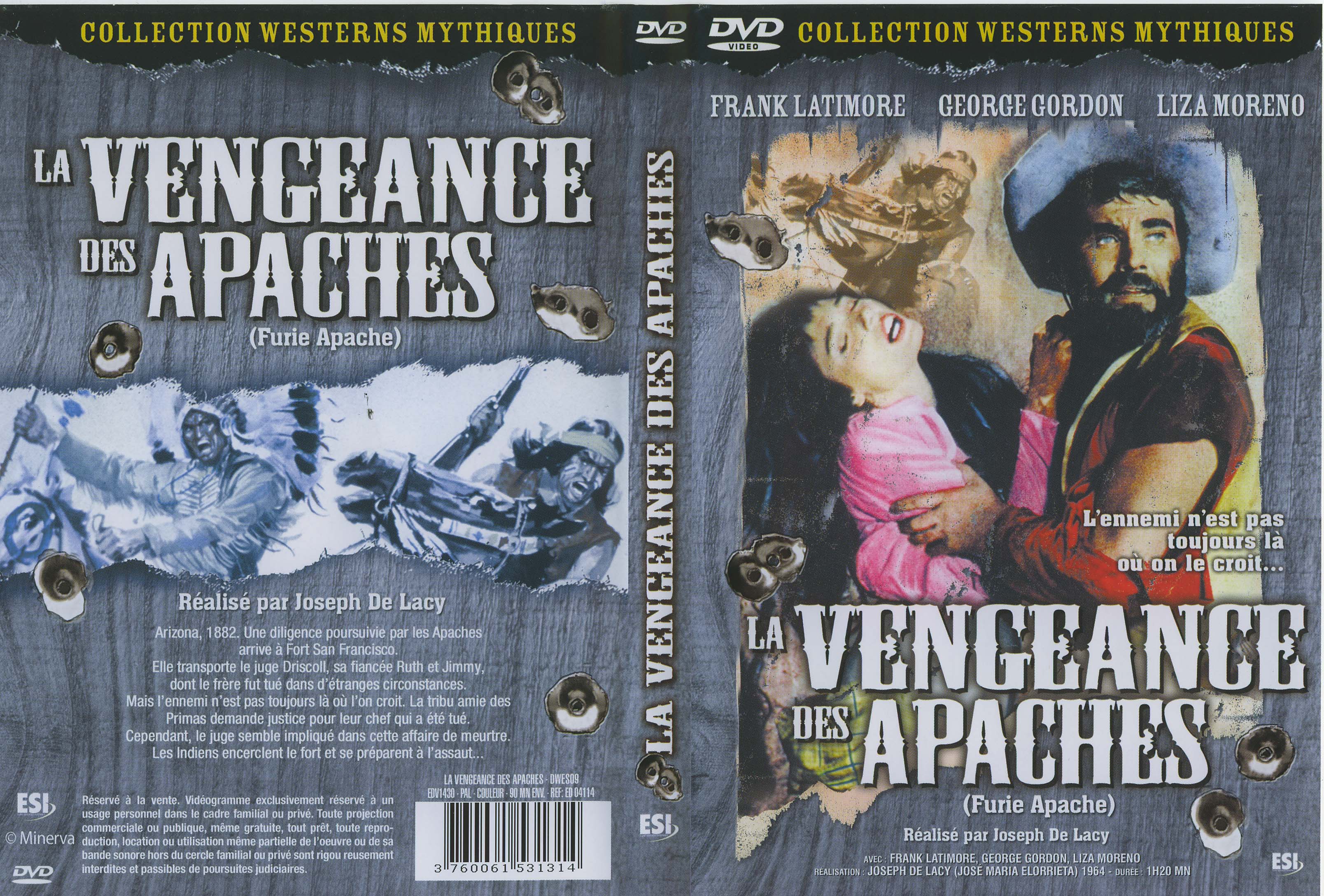 Jaquette DVD La vengeance des apaches