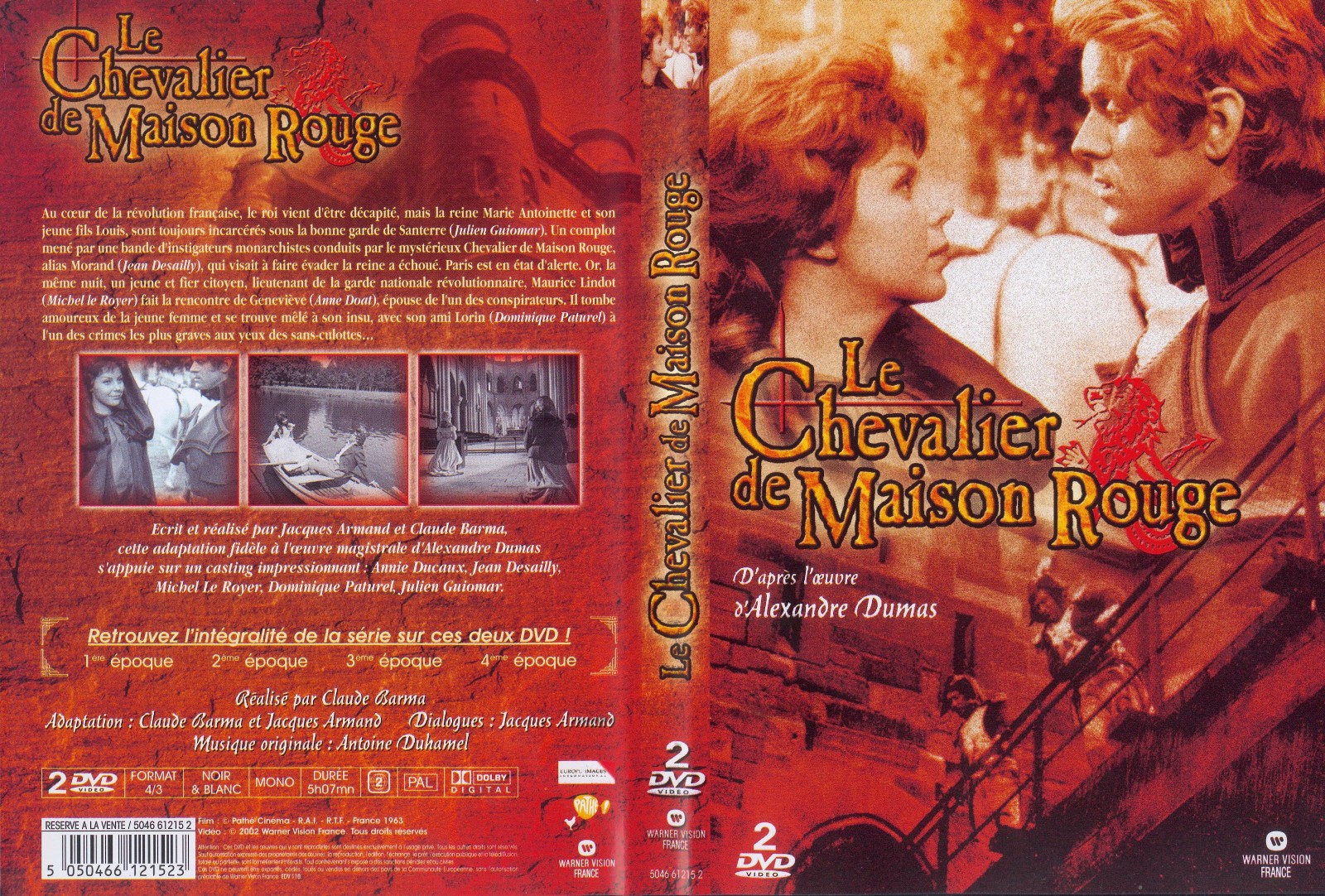 Jaquette DVD Le chevalier de Maison Rouge