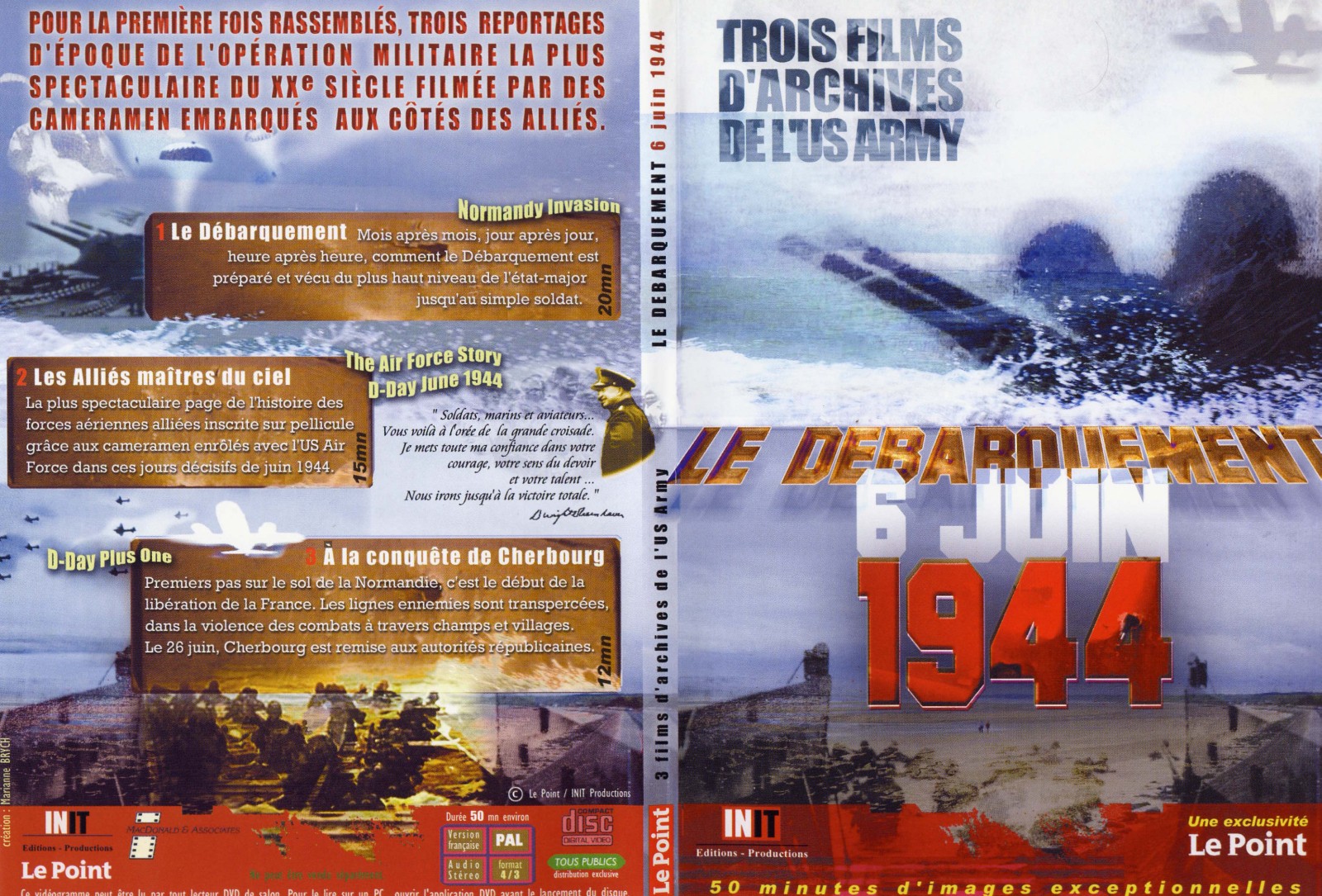 Jaquette DVD Le dbarquement 6 JUIN 1944