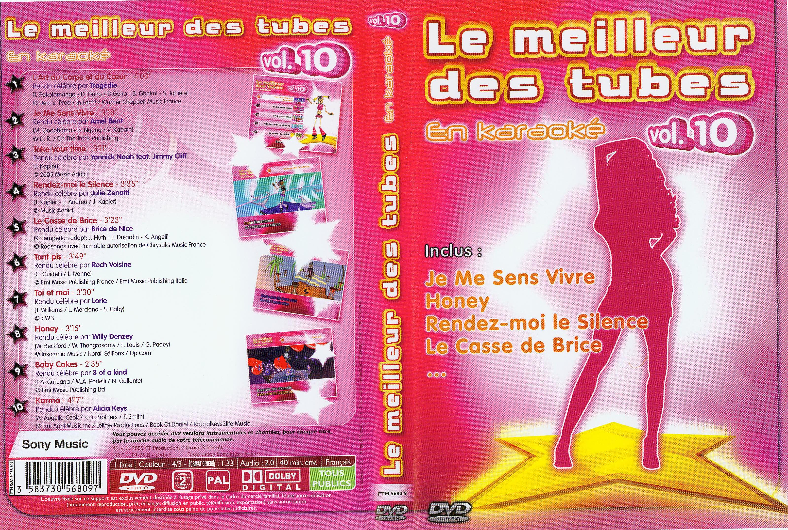 Jaquette DVD Le meilleur des tubes vol 10