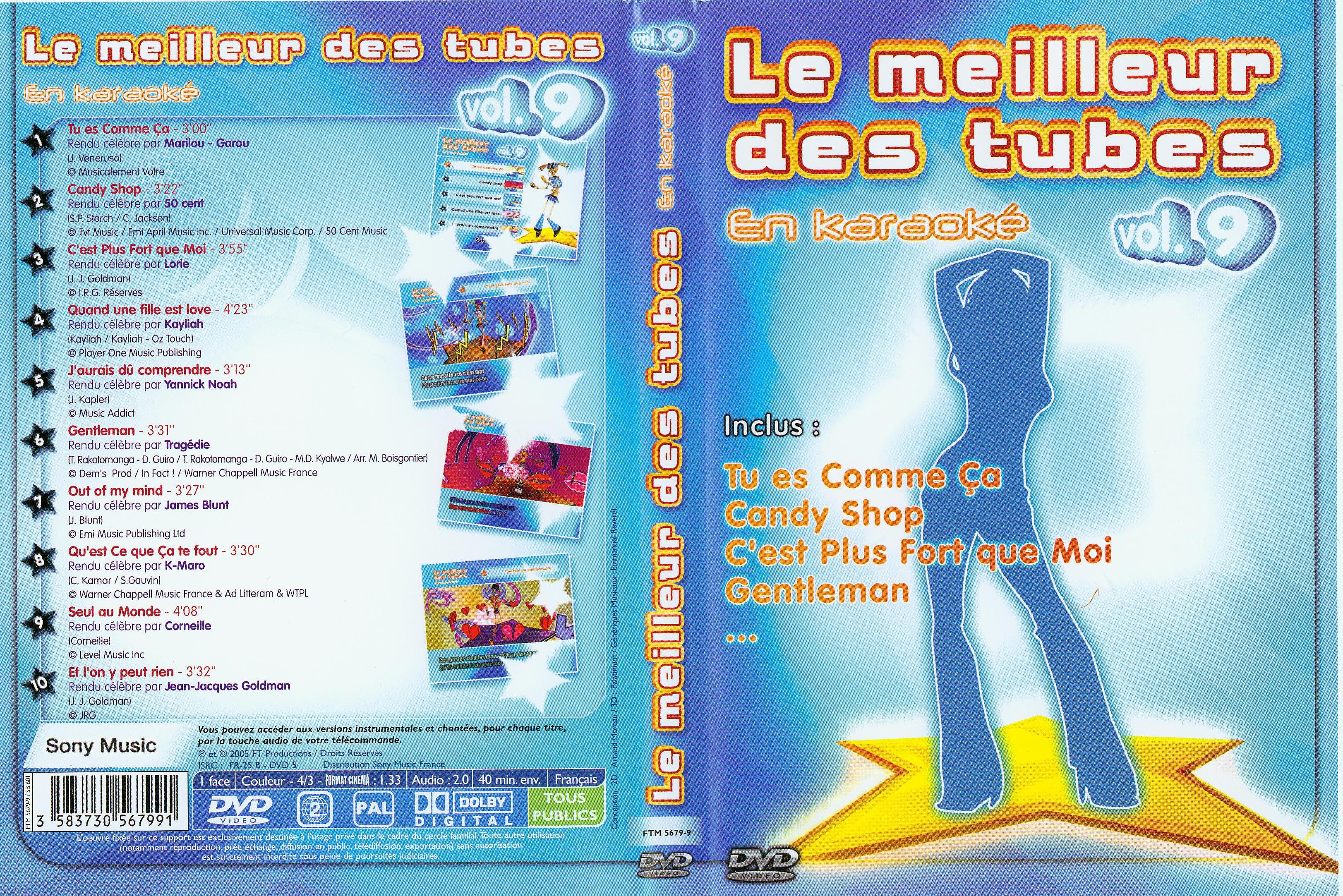 Jaquette DVD Le meilleur des tubes vol 9