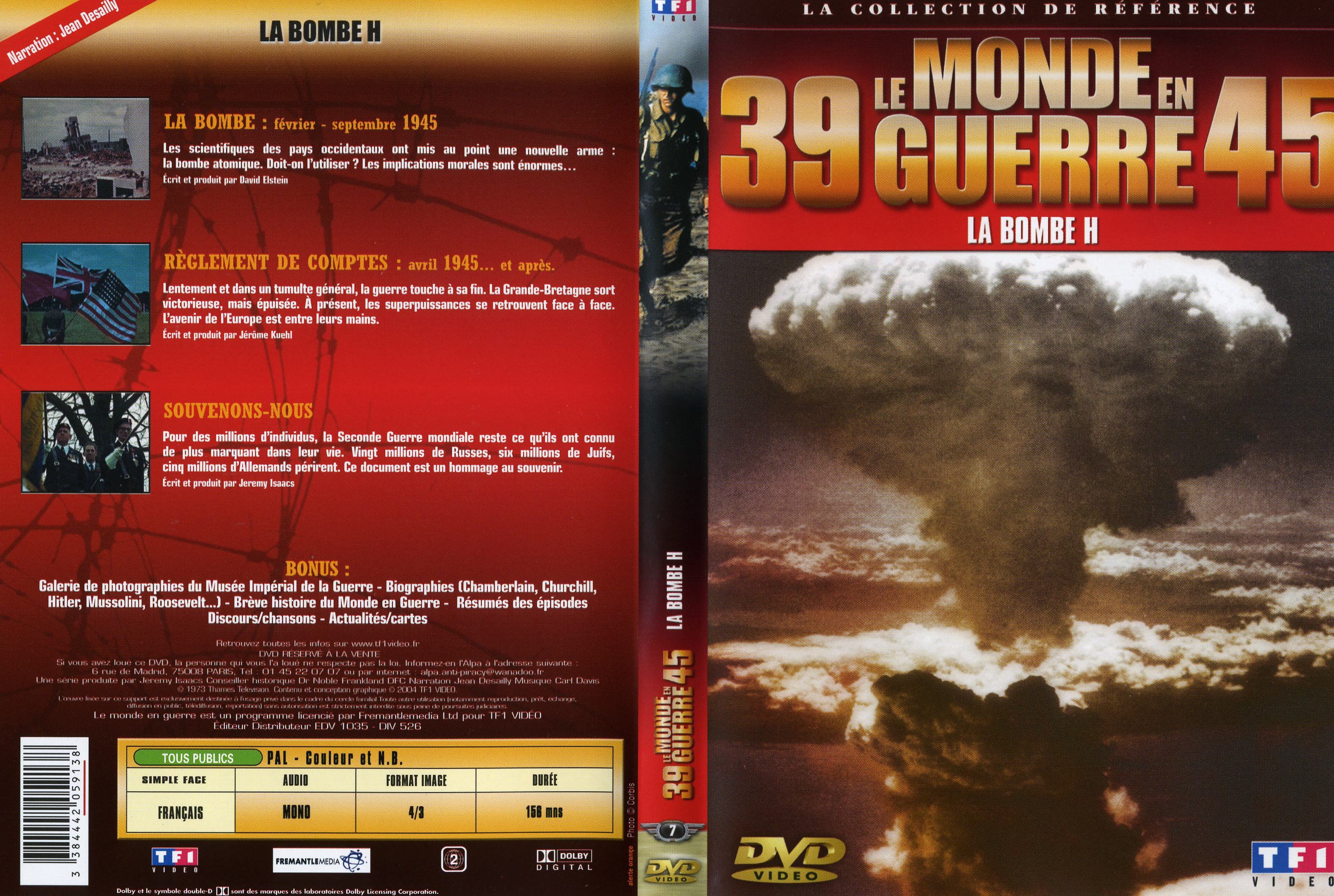 Jaquette DVD Le monde en guerre - La bombe H