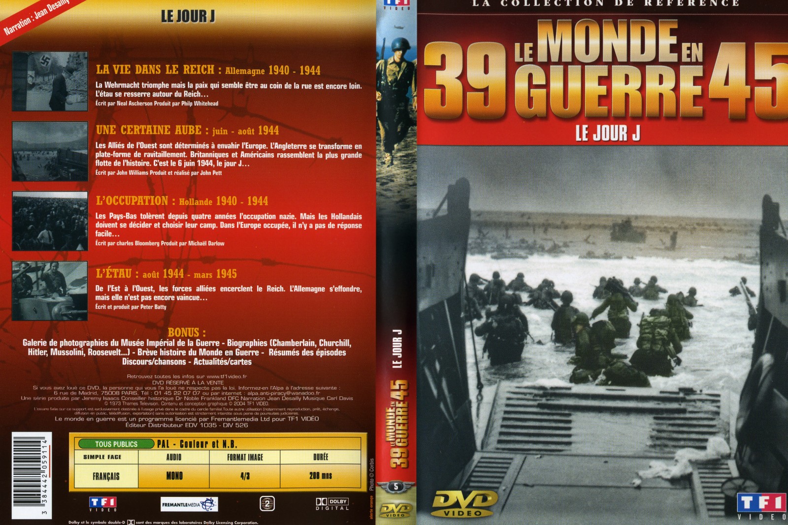 Jaquette DVD Le monde en guerre - Le jour J