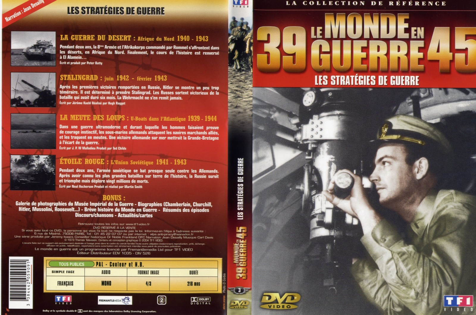 Jaquette DVD Le monde en guerre - Les stratgies de guerre