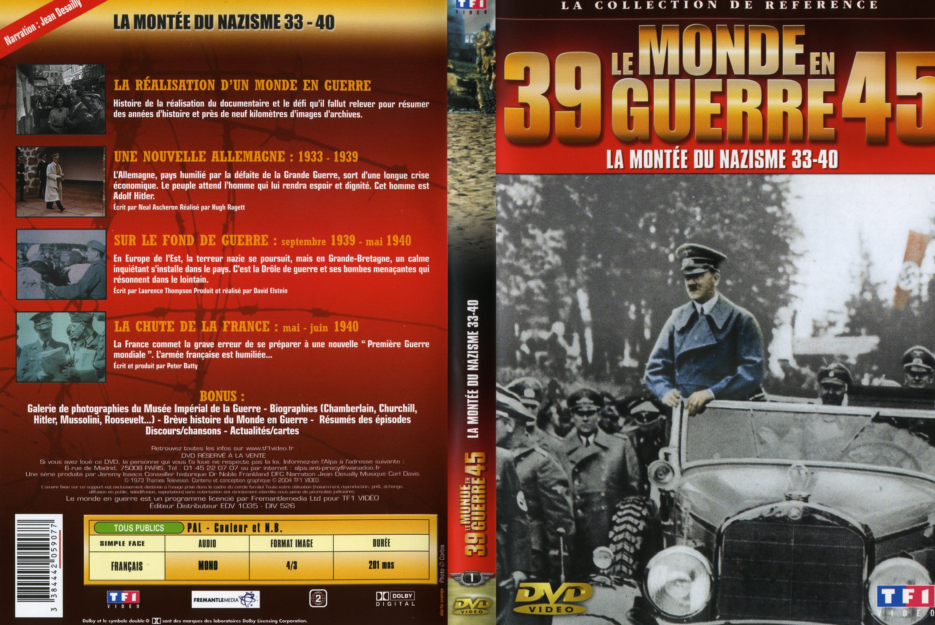 Jaquette DVD Le monde en guerre - la monte du nazisme