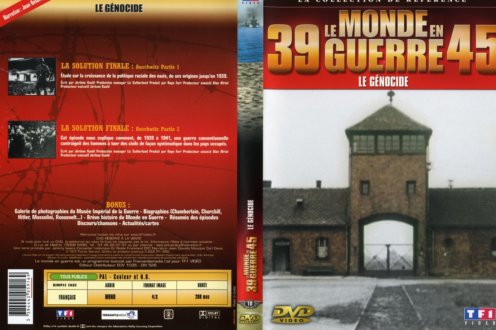 Jaquette DVD Le monde en guerre - le gnocide