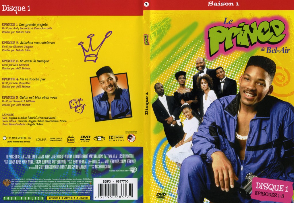Jaquette DVD Le prince de Bel Air saison1 vol 1