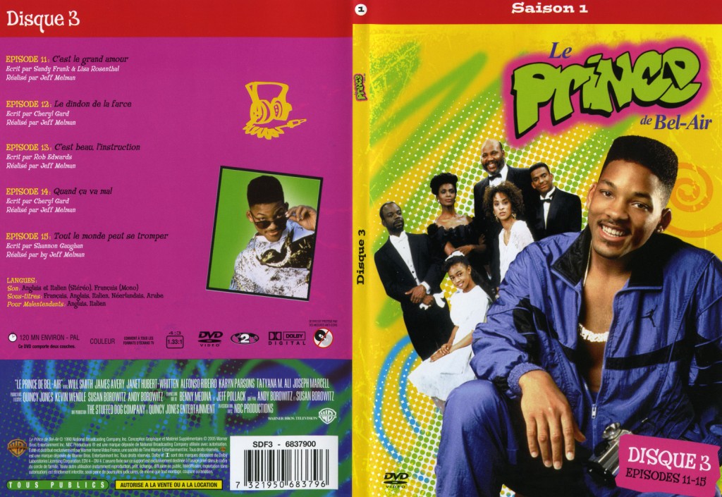 Jaquette DVD Le prince de Bel Air saison1 vol 3