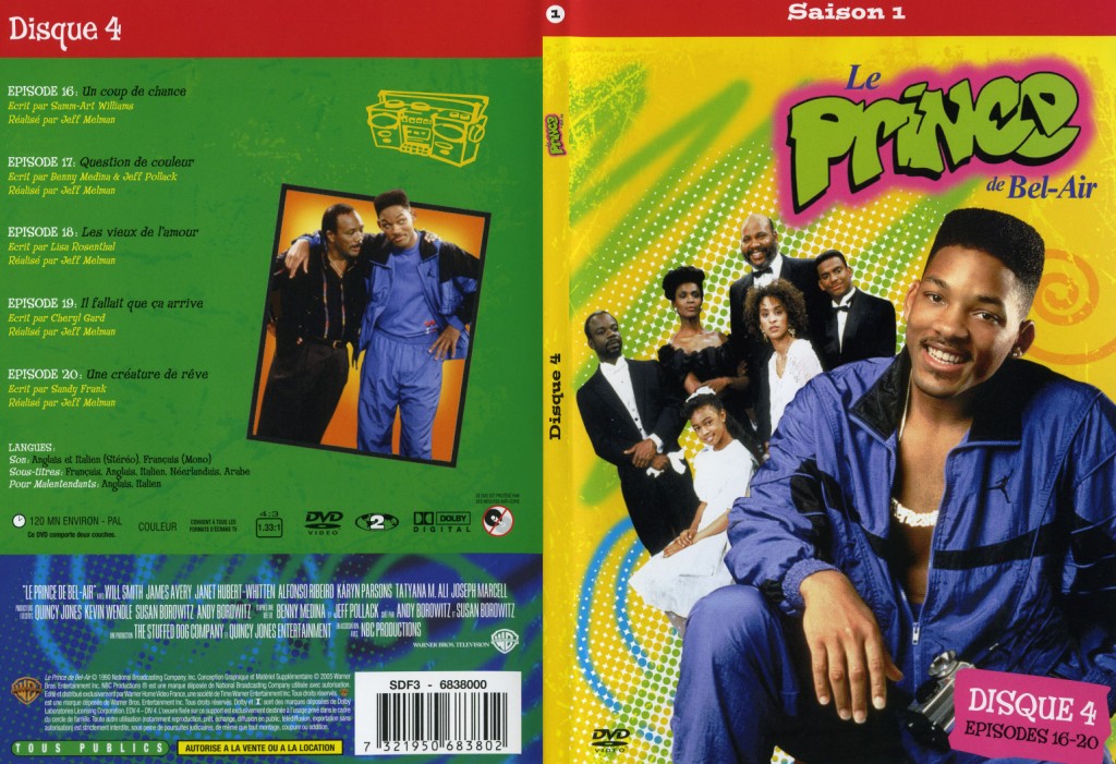 Jaquette DVD Le prince de Bel Air saison1 vol 4