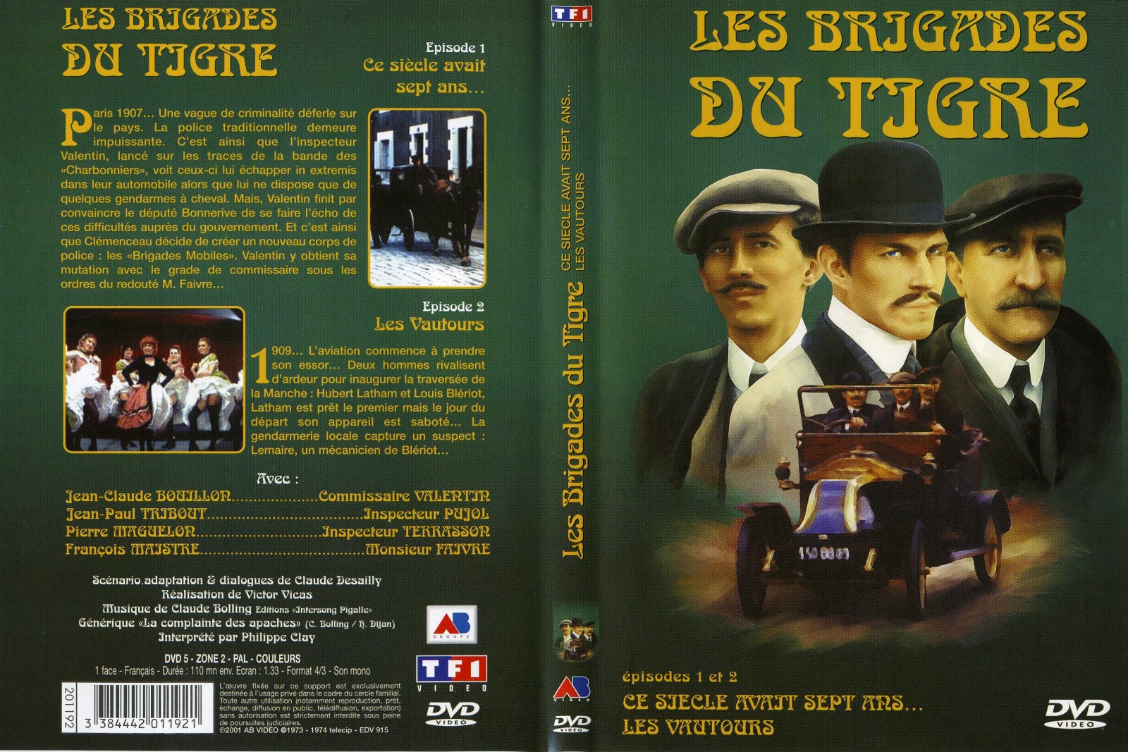Jaquette DVD Les brigades du tigre vol 1