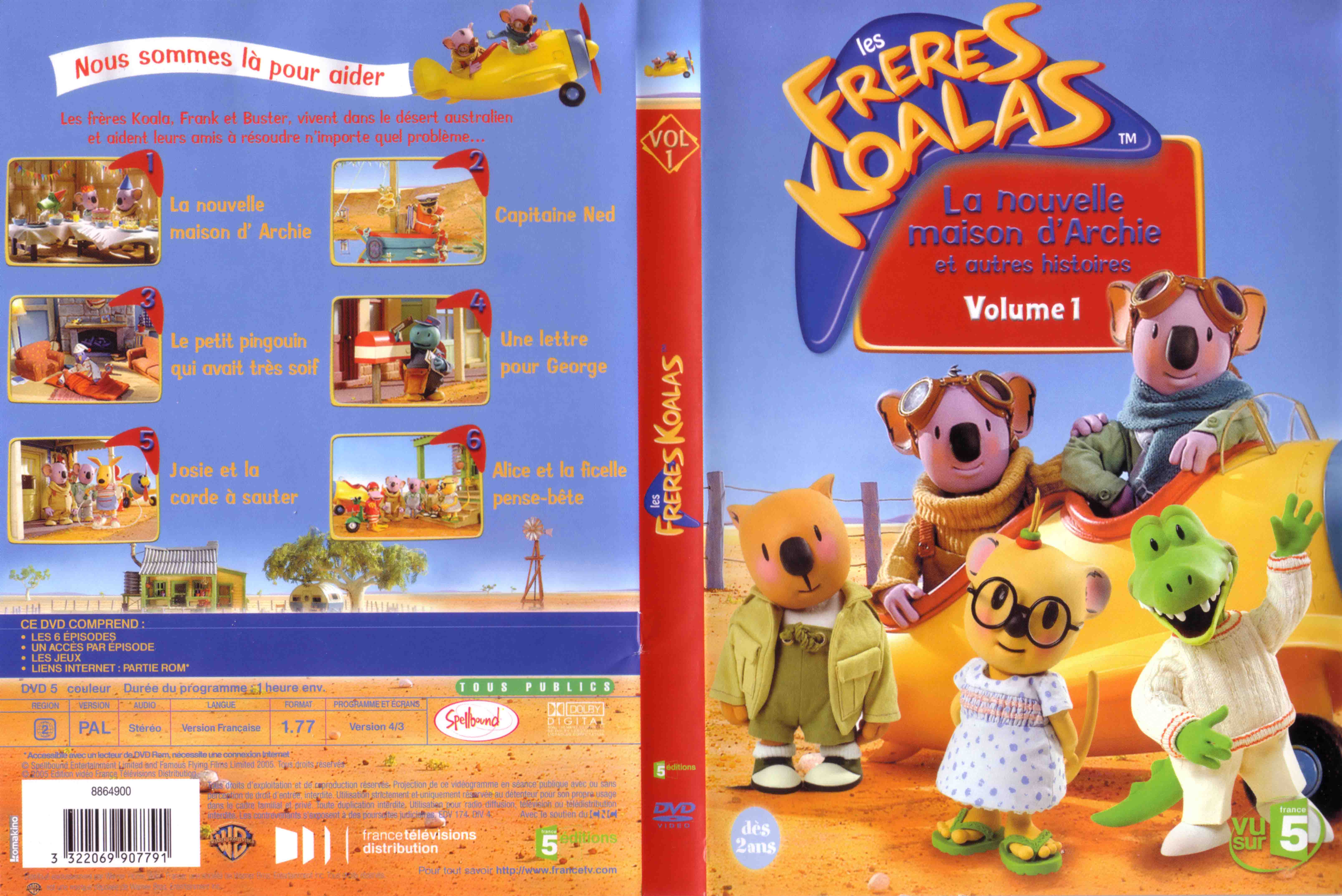 Jaquette DVD Les frres koalas vol 1