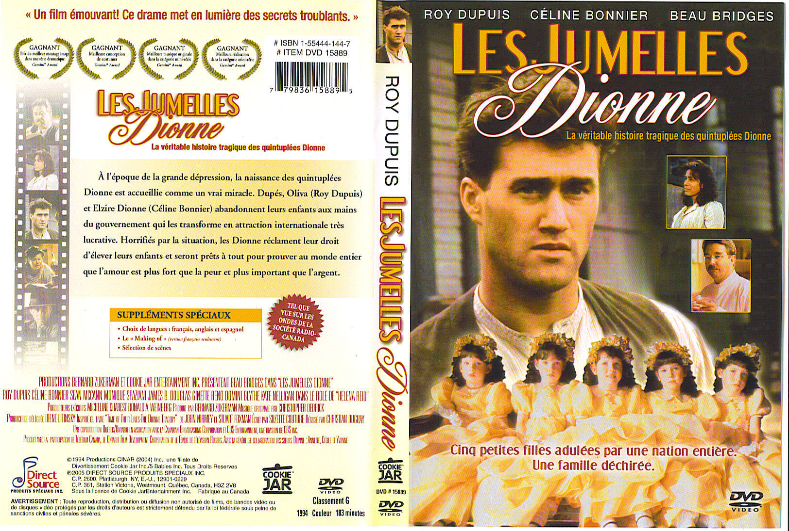 Jaquette DVD Les jumelles Dionne