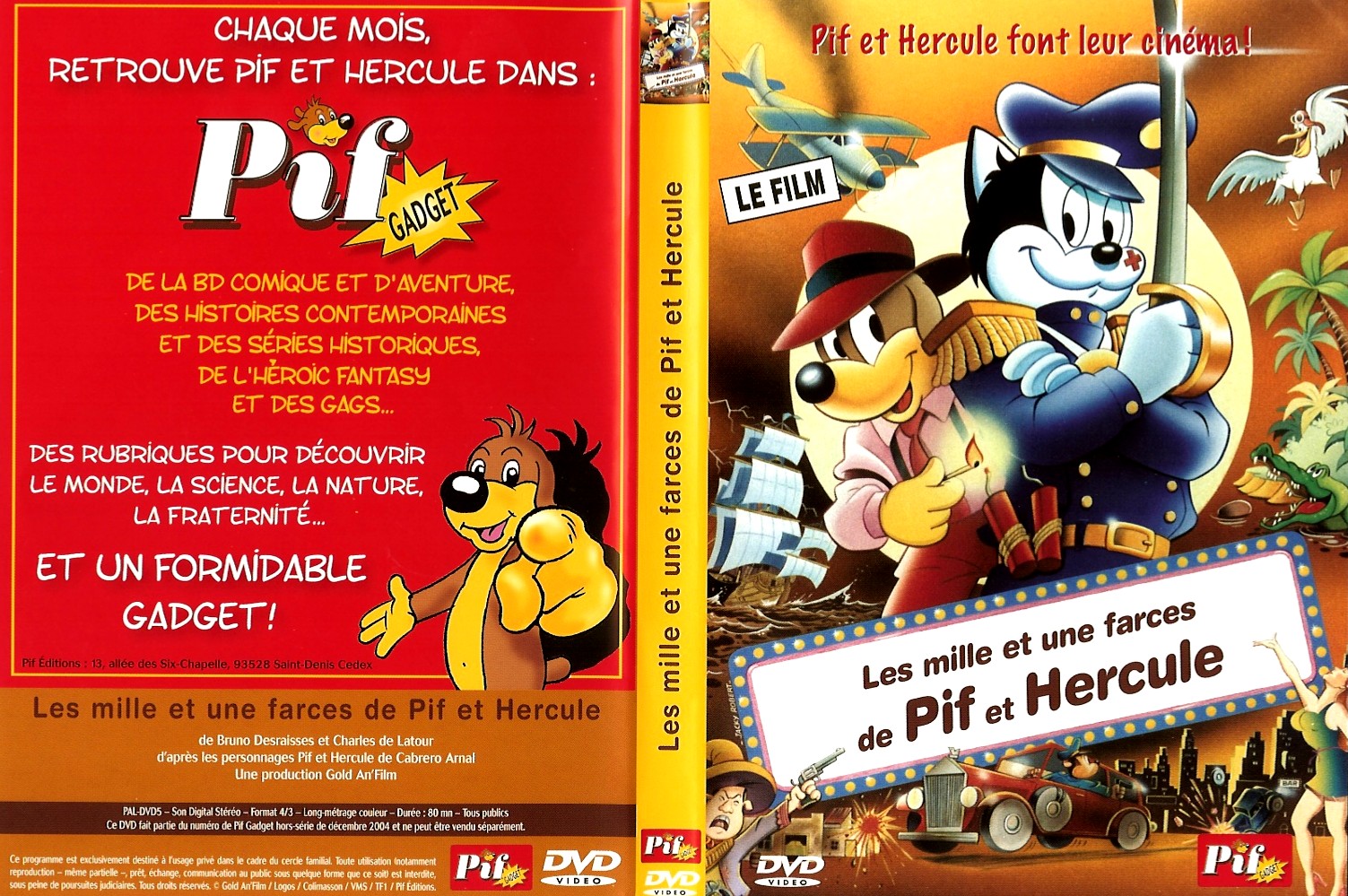 Jaquette DVD Les mille et une farces de pif et hercule