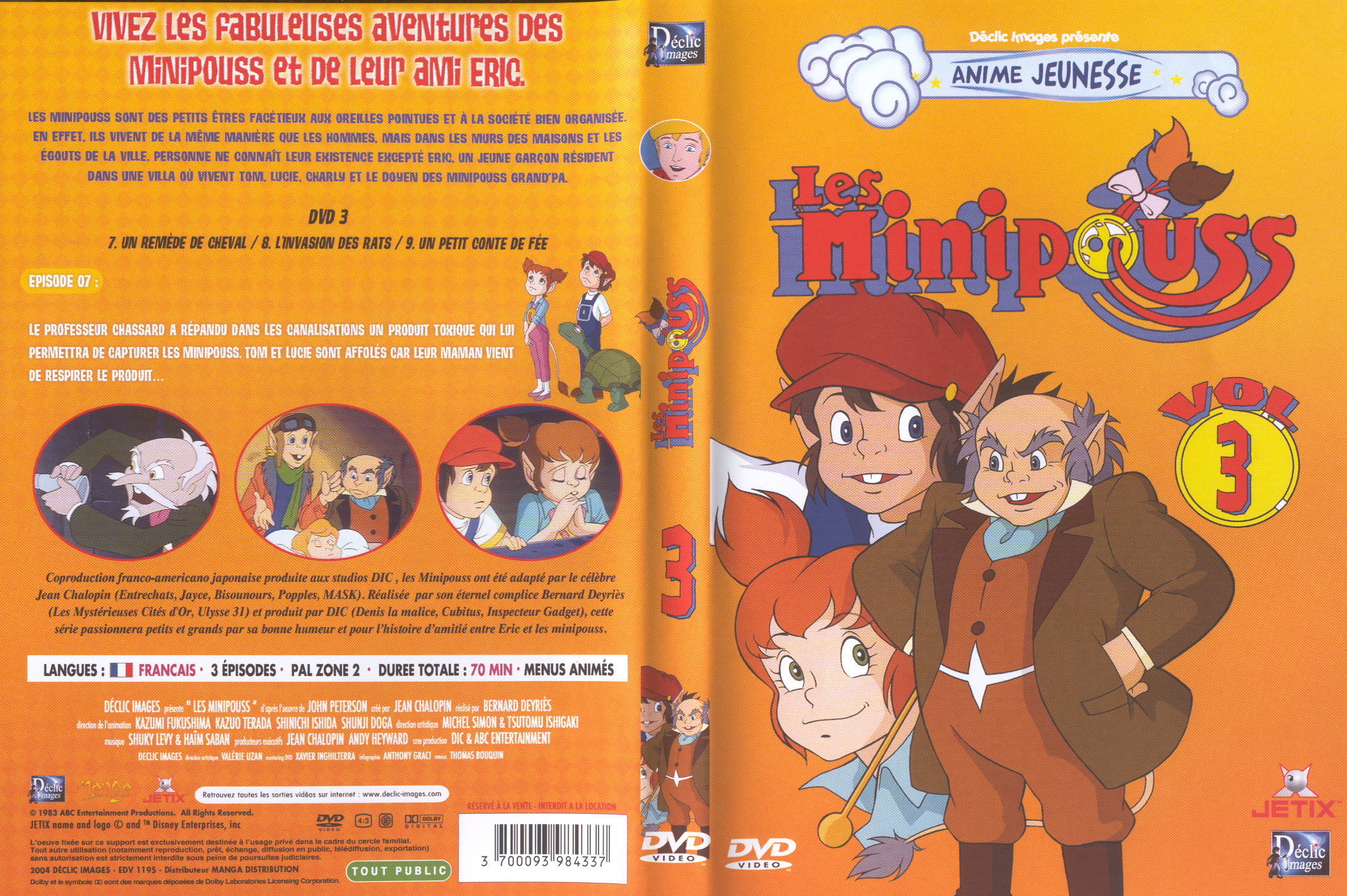 Jaquette DVD Les minipouss vol 3