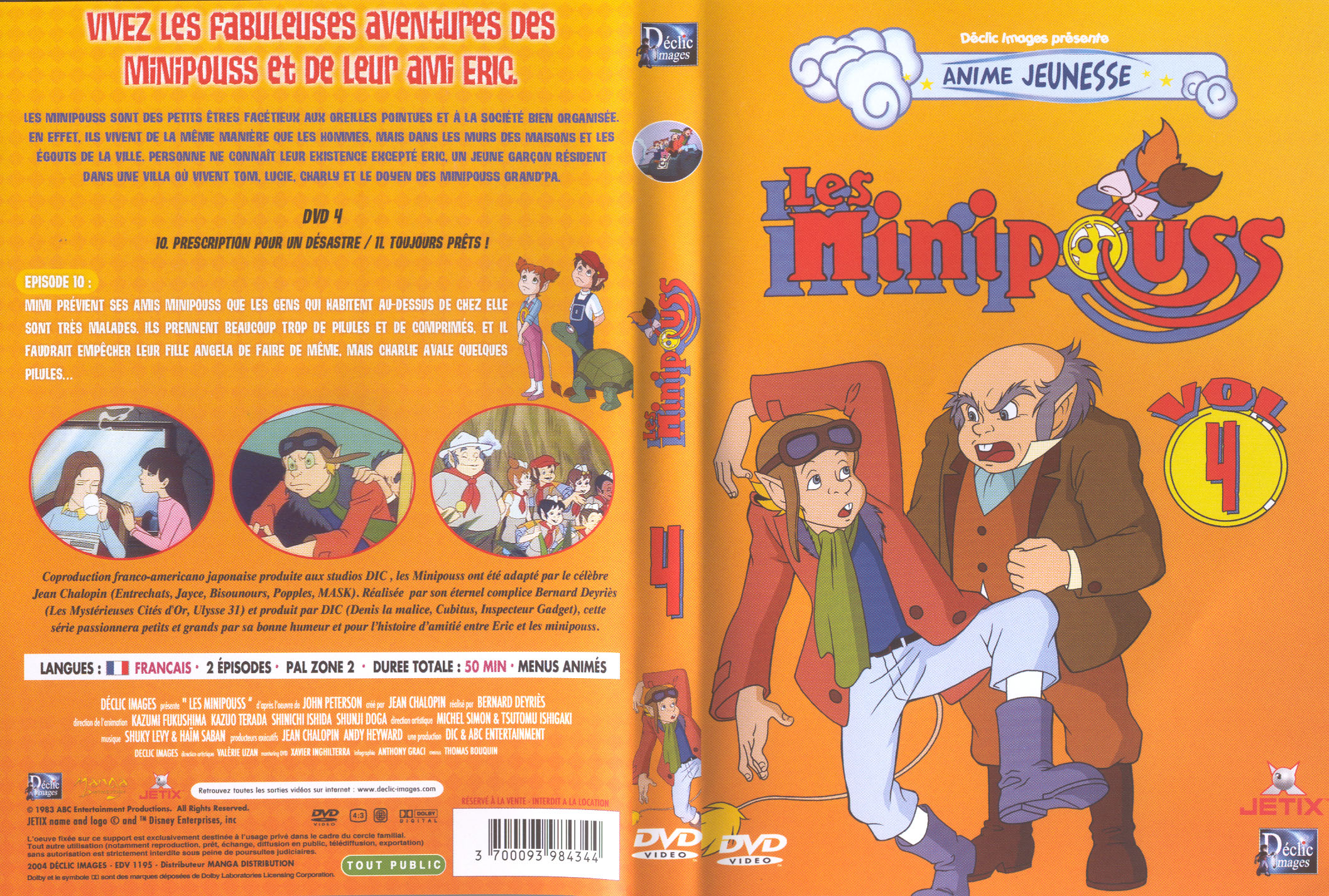 Jaquette DVD Les minipouss vol 4