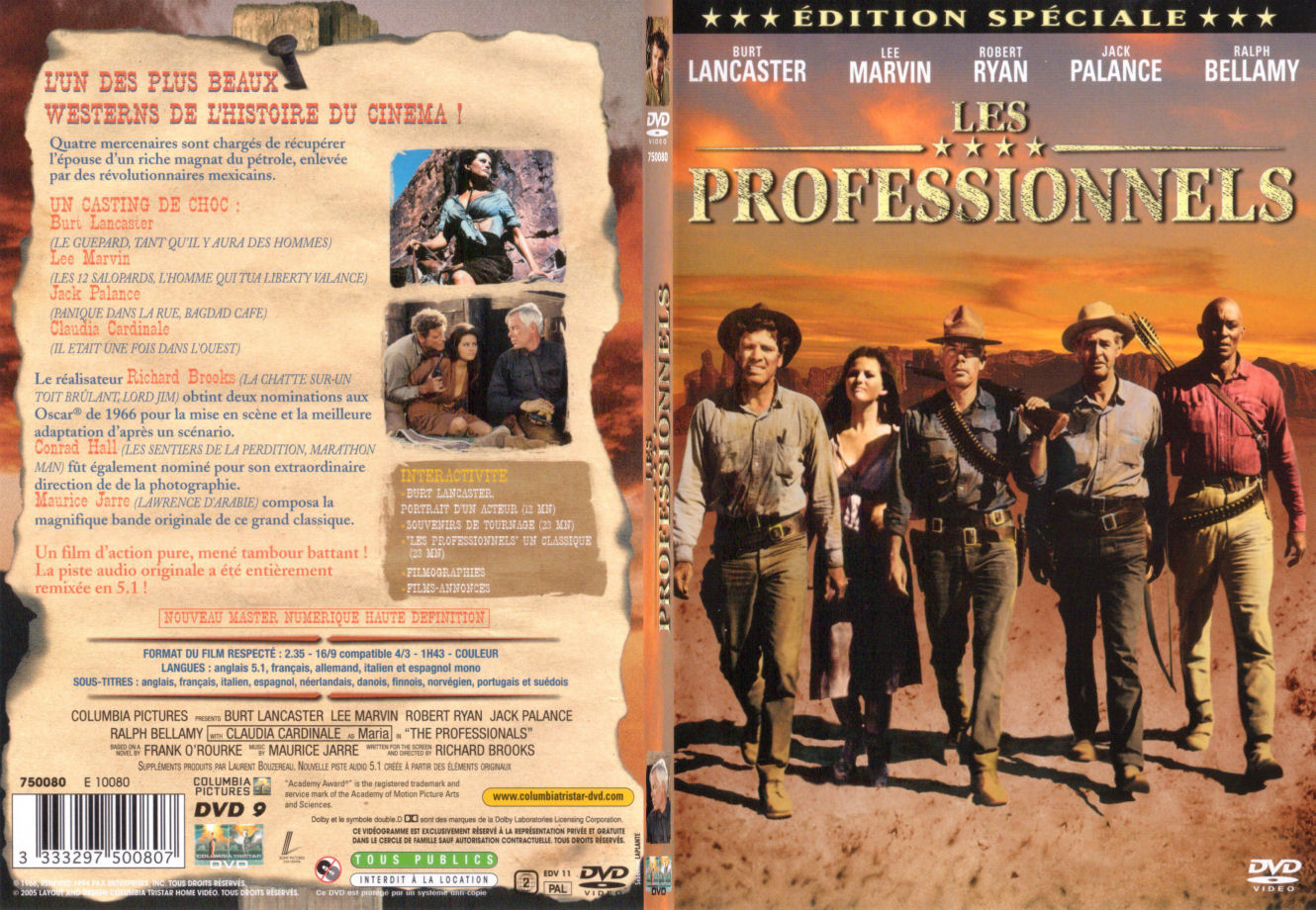 Jaquette DVD Les professionnels - SLIM