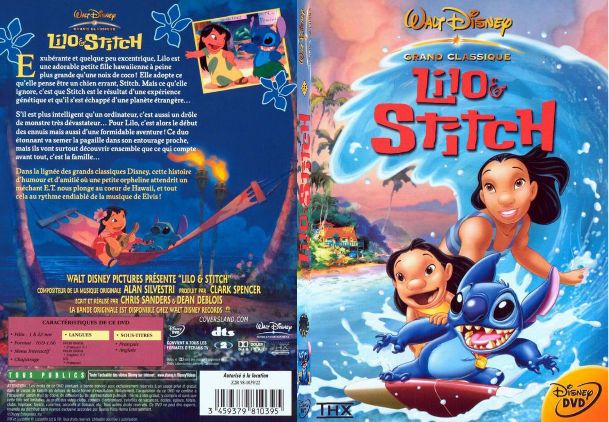 Jaquette DVD Lilo et Stitch - SLIM