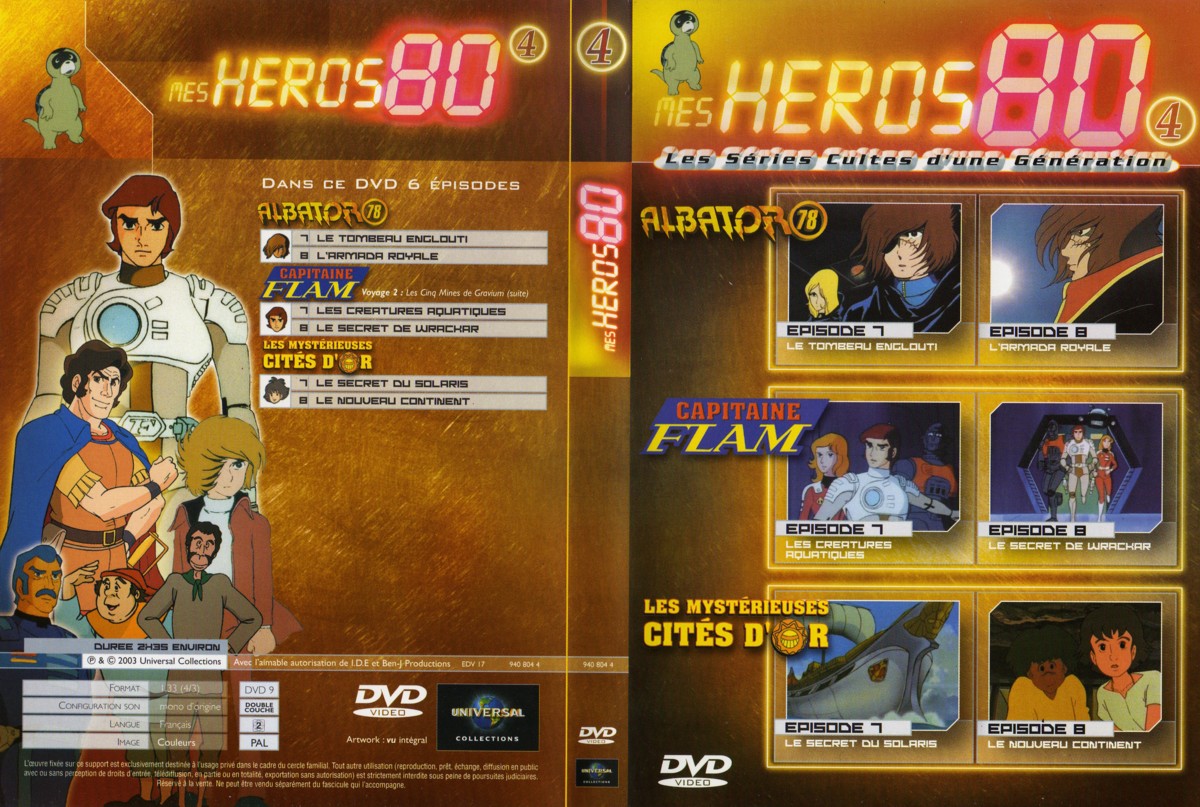 Jaquette DVD Mes hros 80 vol 4