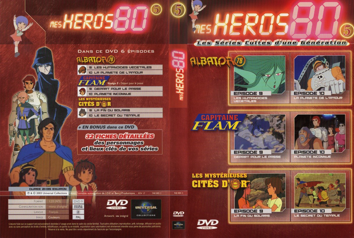 Jaquette DVD Mes hros 80 vol 5