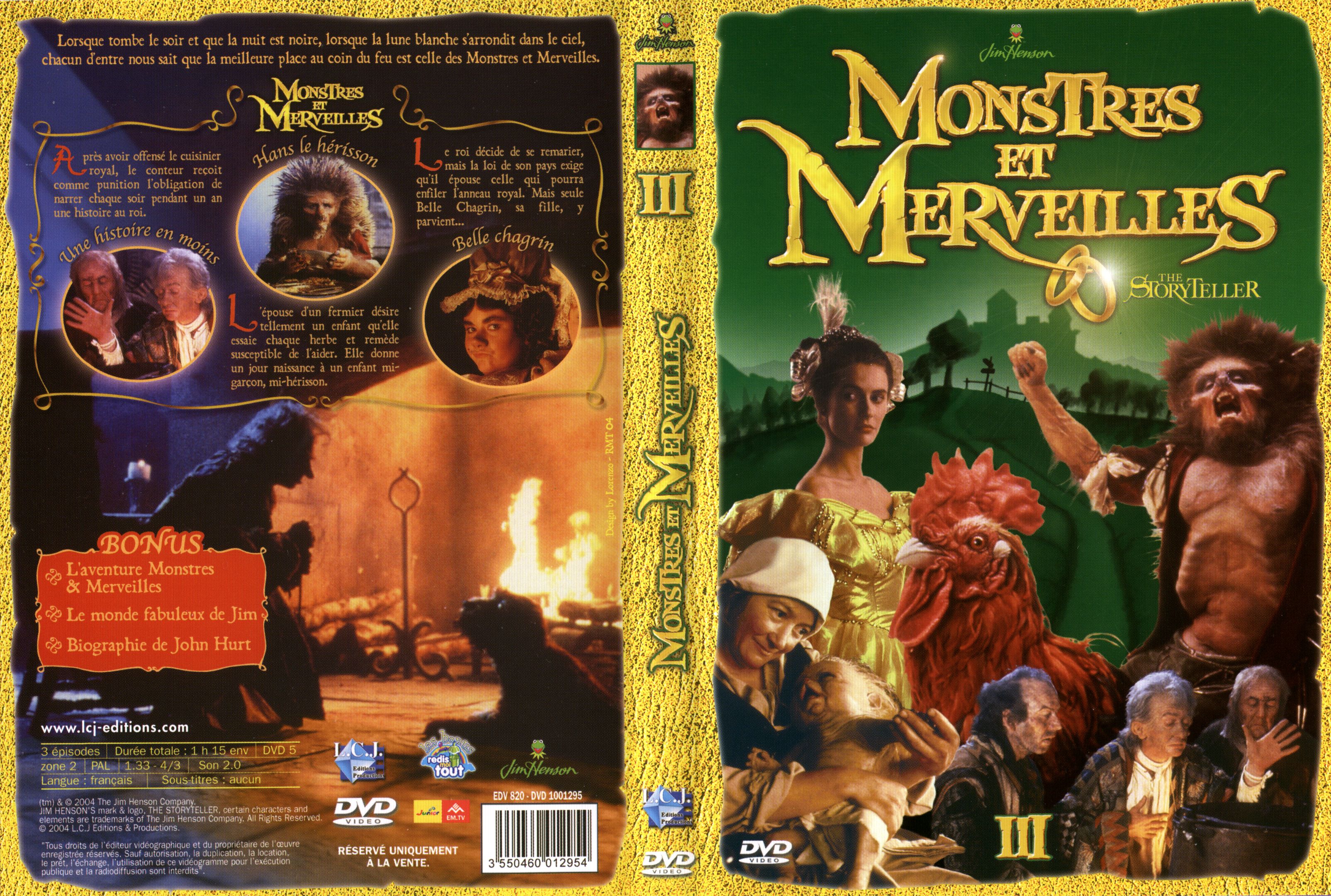 Jaquette DVD Monstres et Merveilles vol 3
