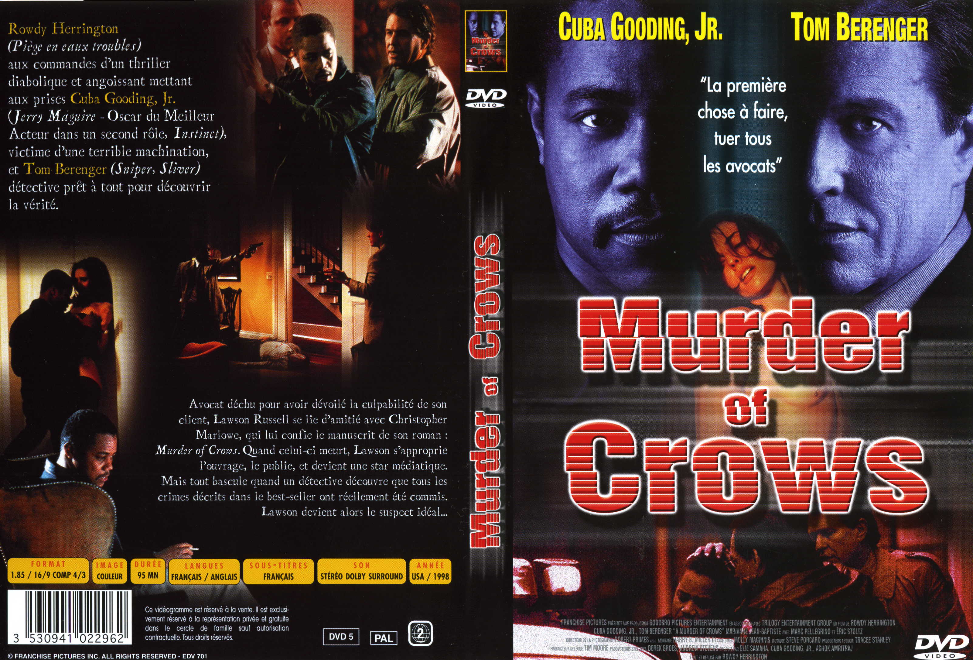 Jaquette DVD Murder of crows v2