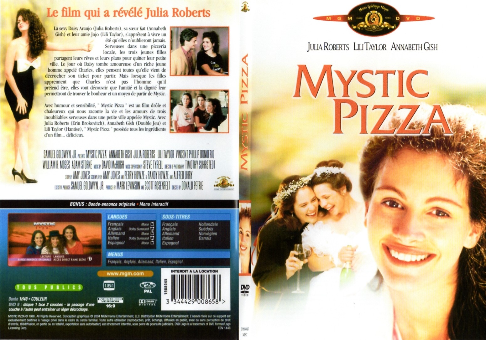 Jaquette DVD Mystic pizza - SLIM