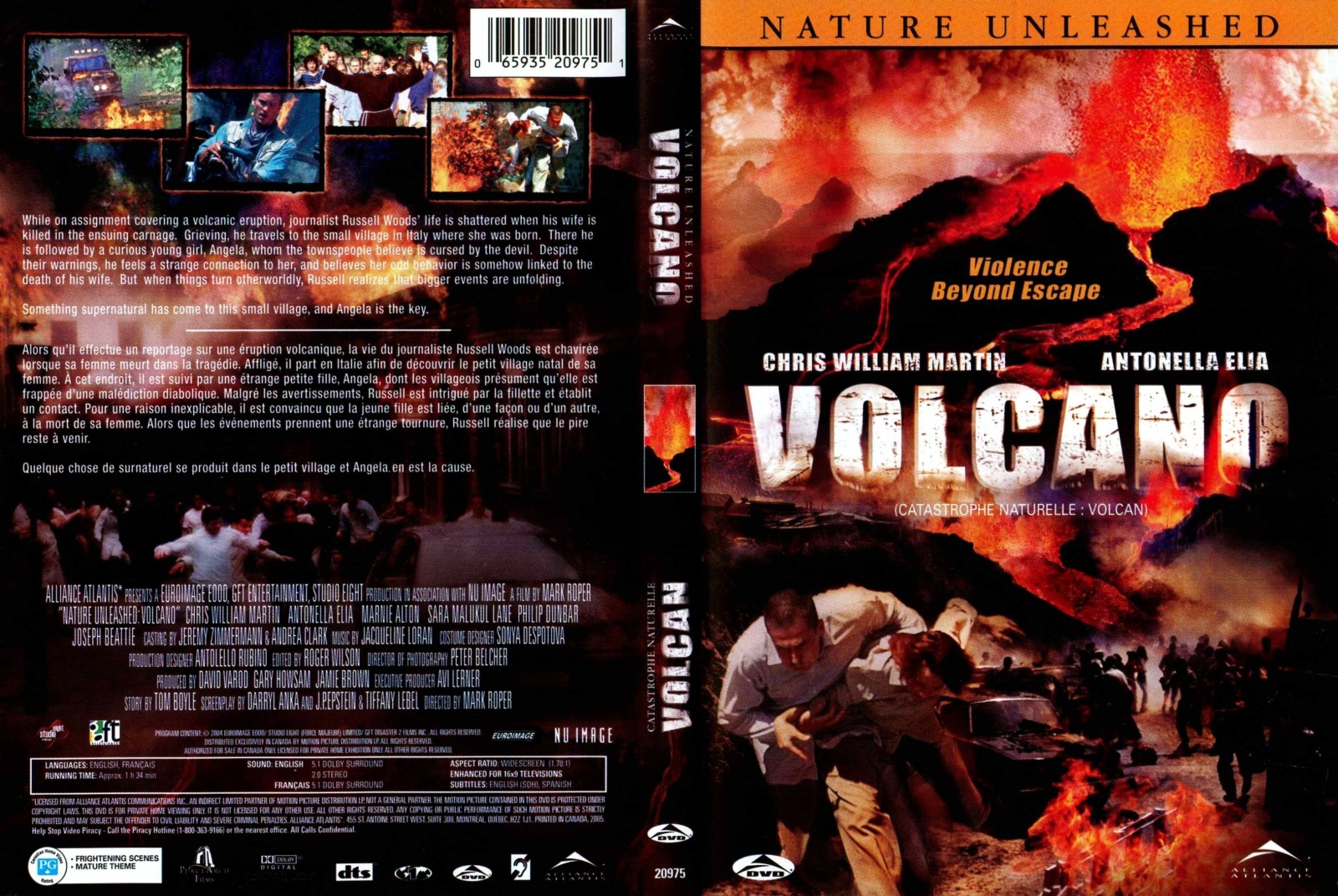 Jaquette DVD Nature Unleashed Volcano