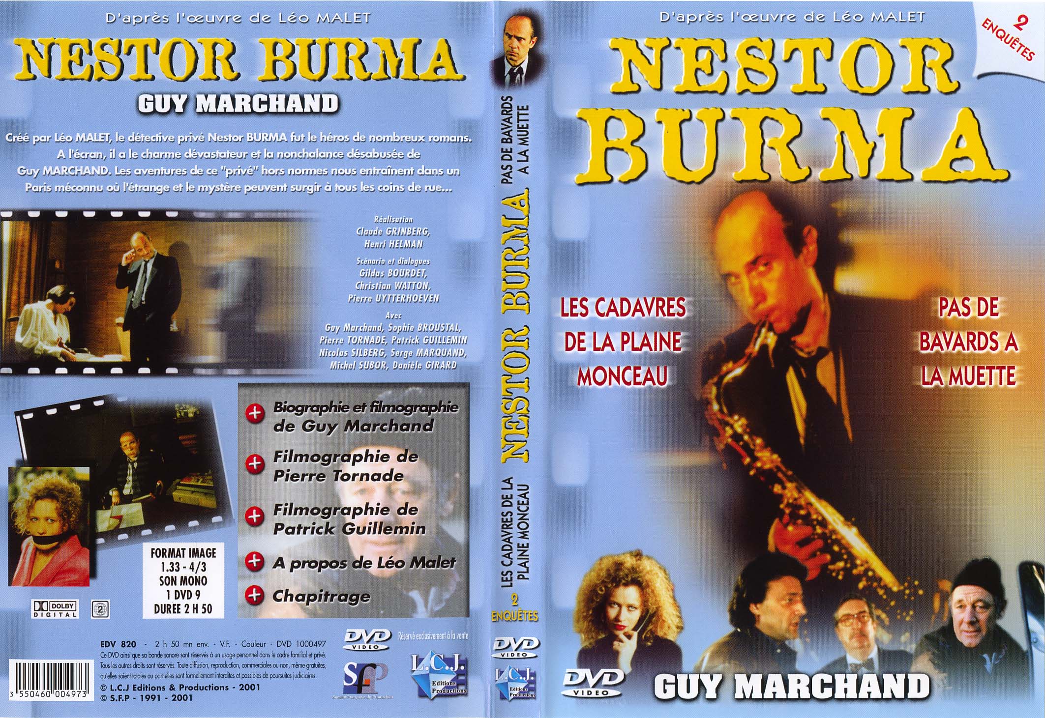 Jaquette DVD Nestor Burma