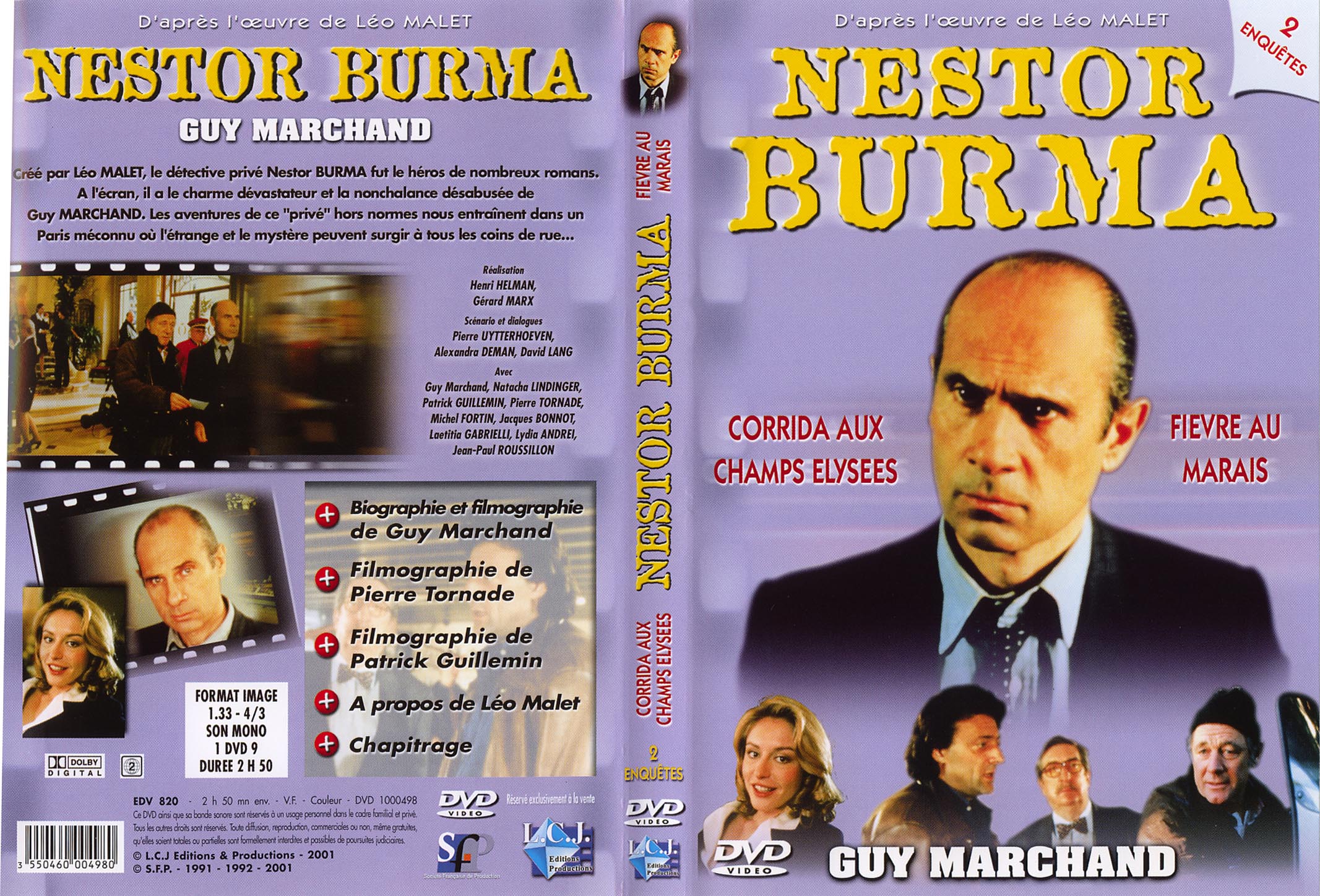 Jaquette DVD Nestor Burma 2