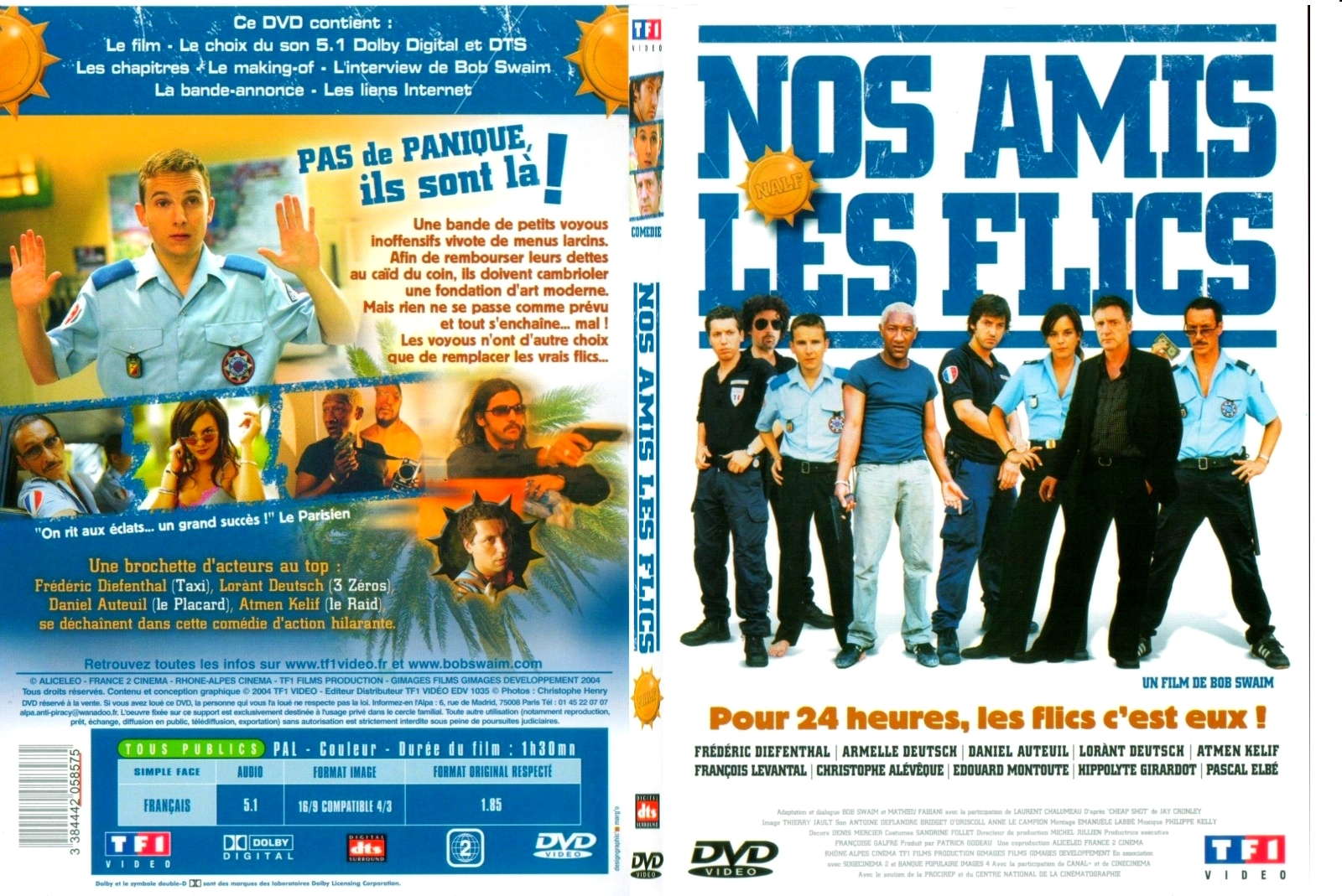 Jaquette DVD Nos amis les flics - SLIM