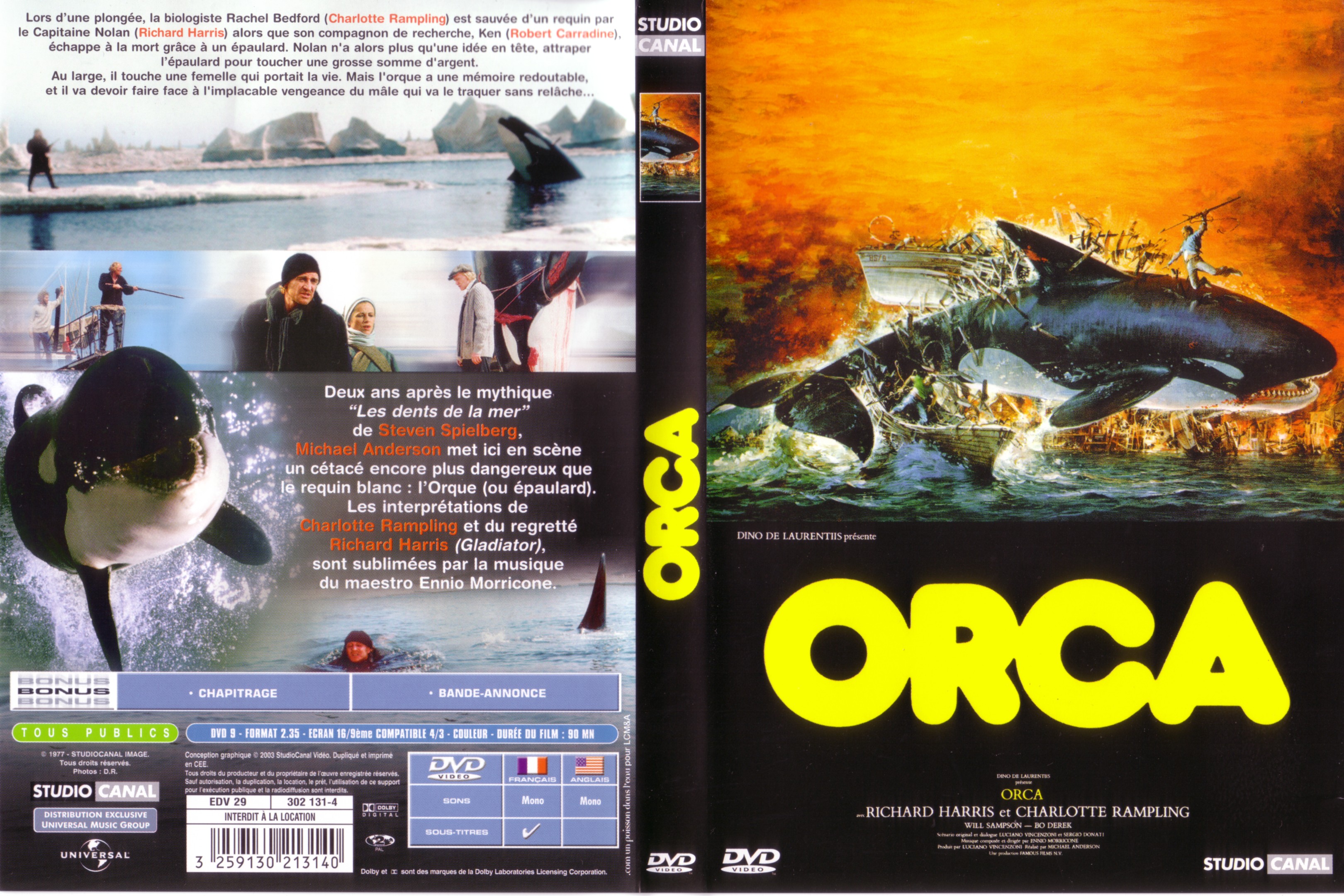 Jaquette DVD Orca