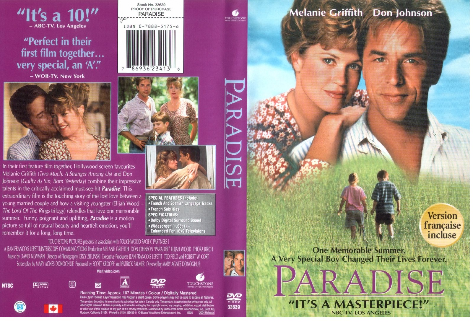 Jaquette DVD Paradise Zone 1