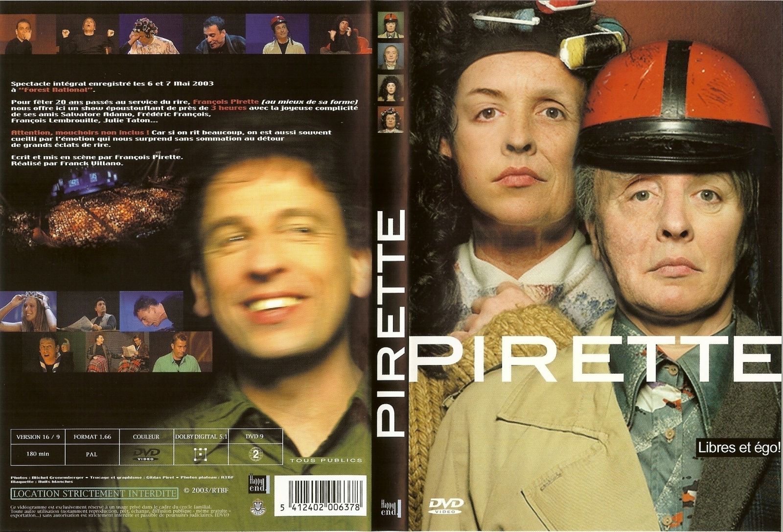 Jaquette DVD Pirette libres et ego v2