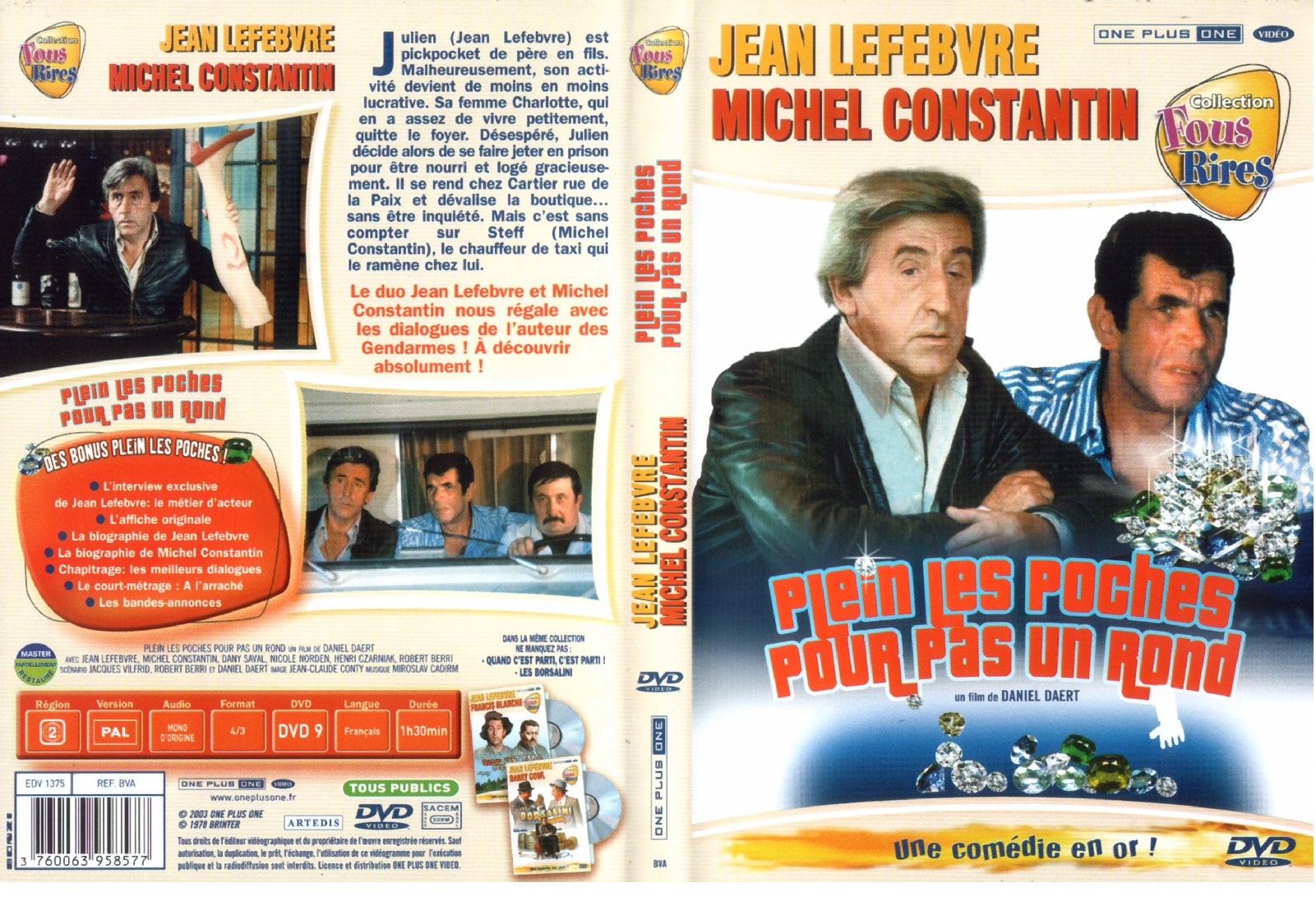 Jaquette DVD Plein les poches pour pas un rond