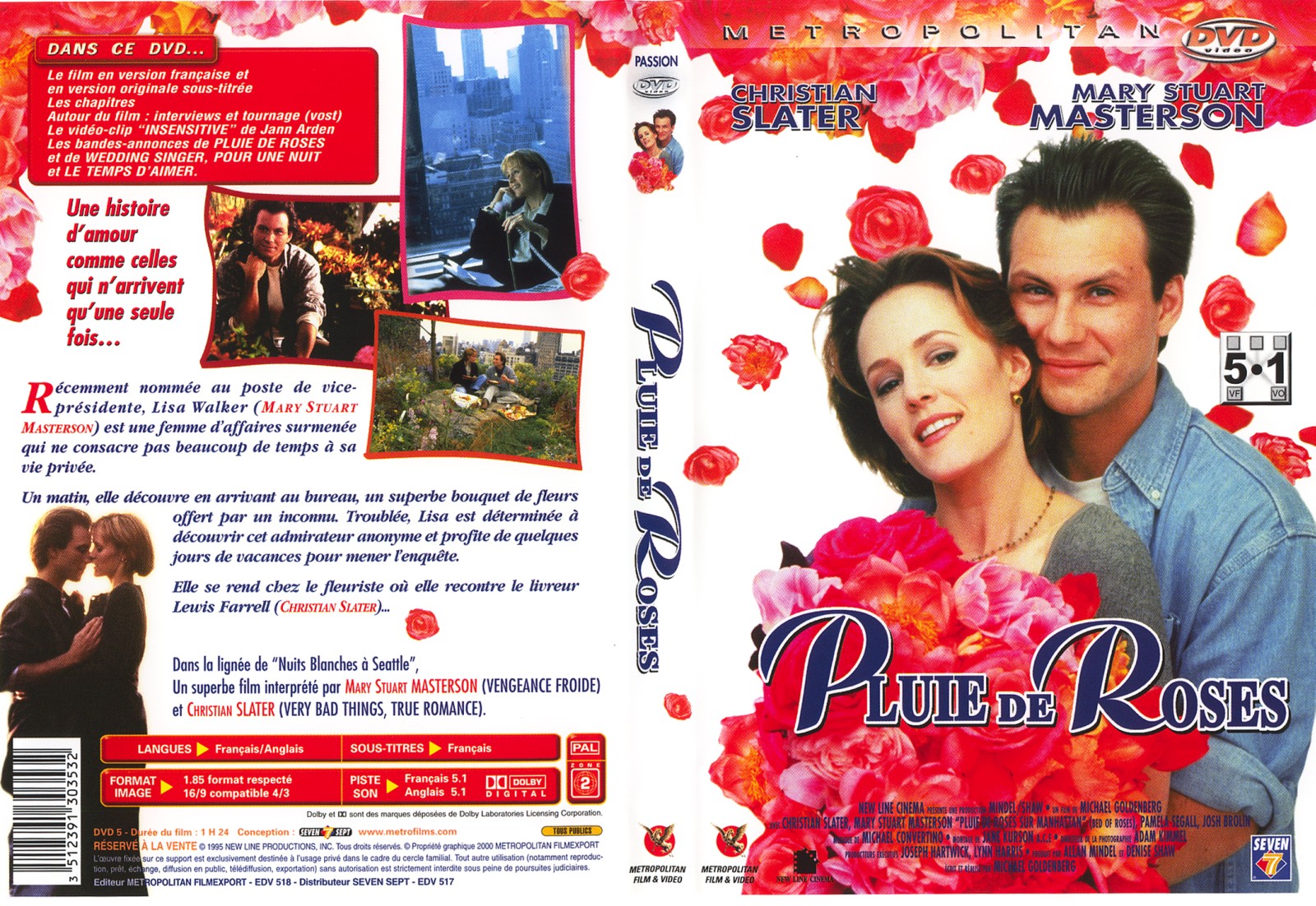 Jaquette DVD Pluie de roses
