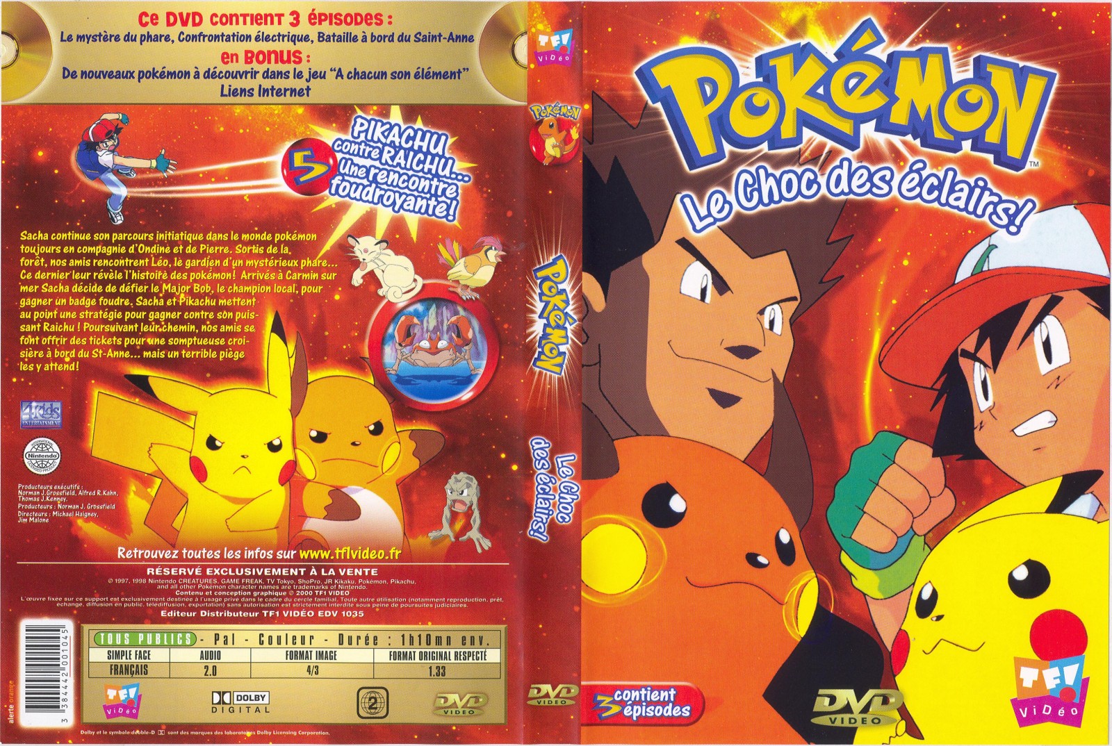 Jaquette DVD Pokemon le choc des clairs