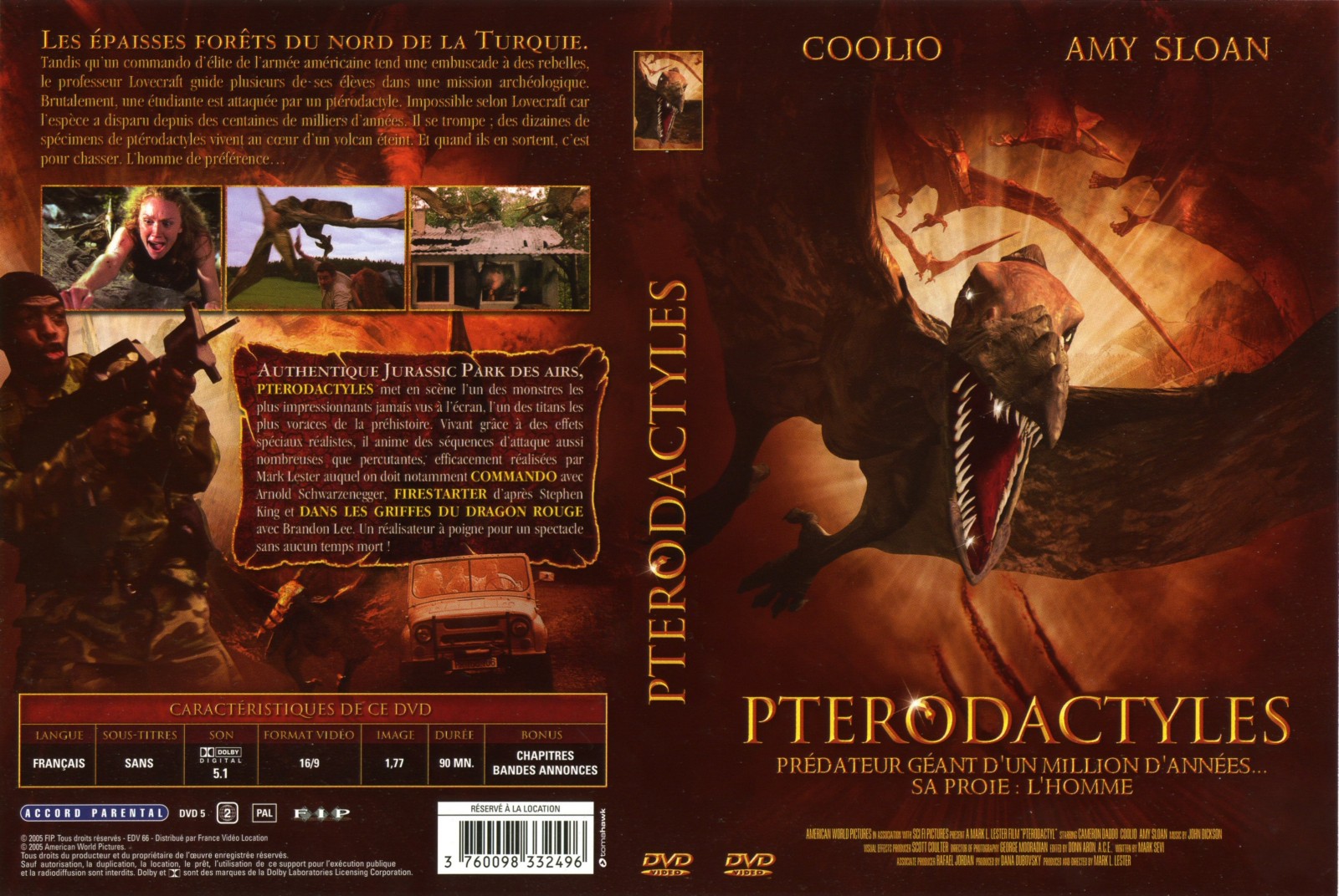 Jaquette DVD Pterodactyles