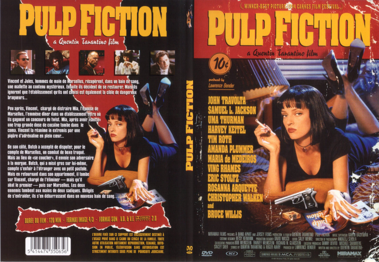 Jaquette DVD Pulp Fiction - SLIM