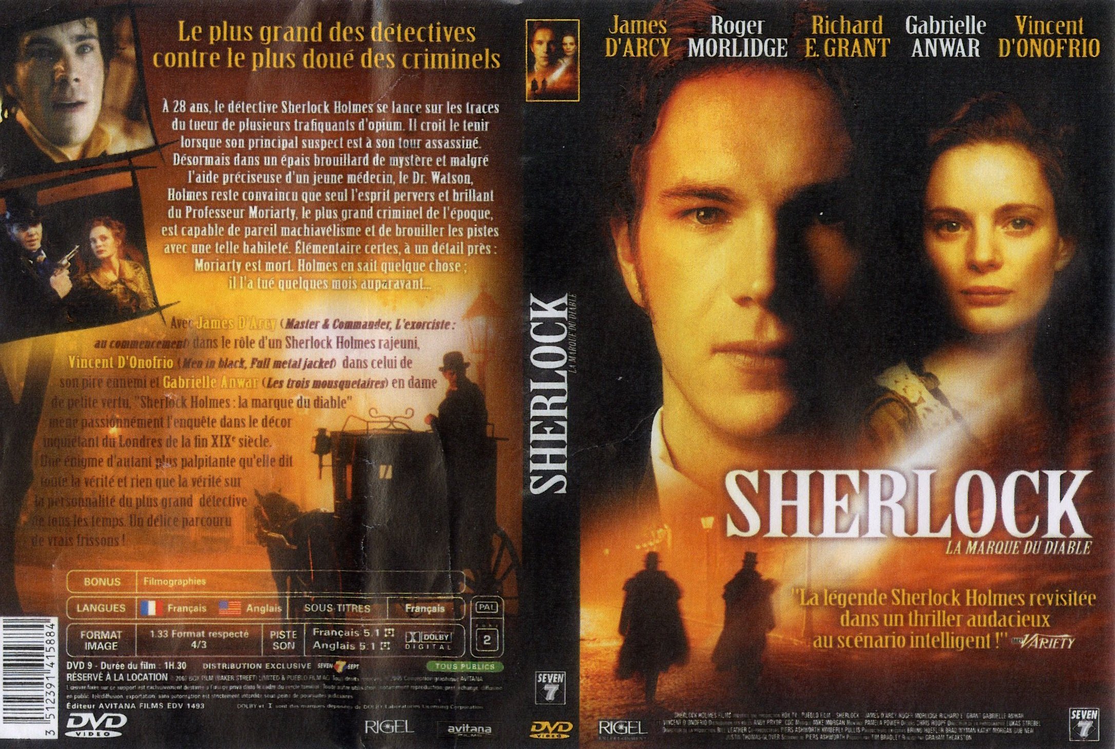 Jaquette DVD Sherloch Holmes la marque du diable