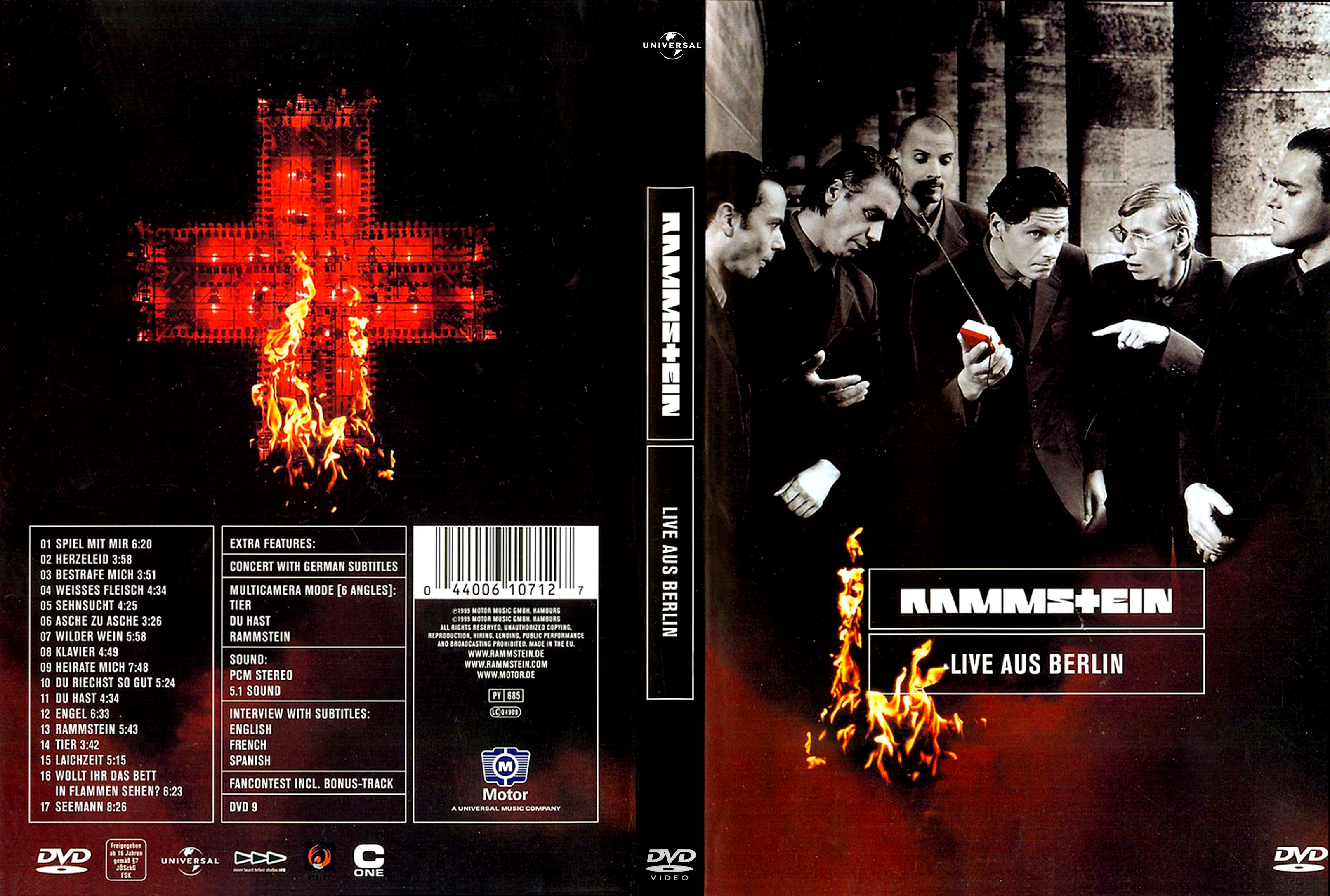 Jaquette DVD Rammstein Live aus Berlin