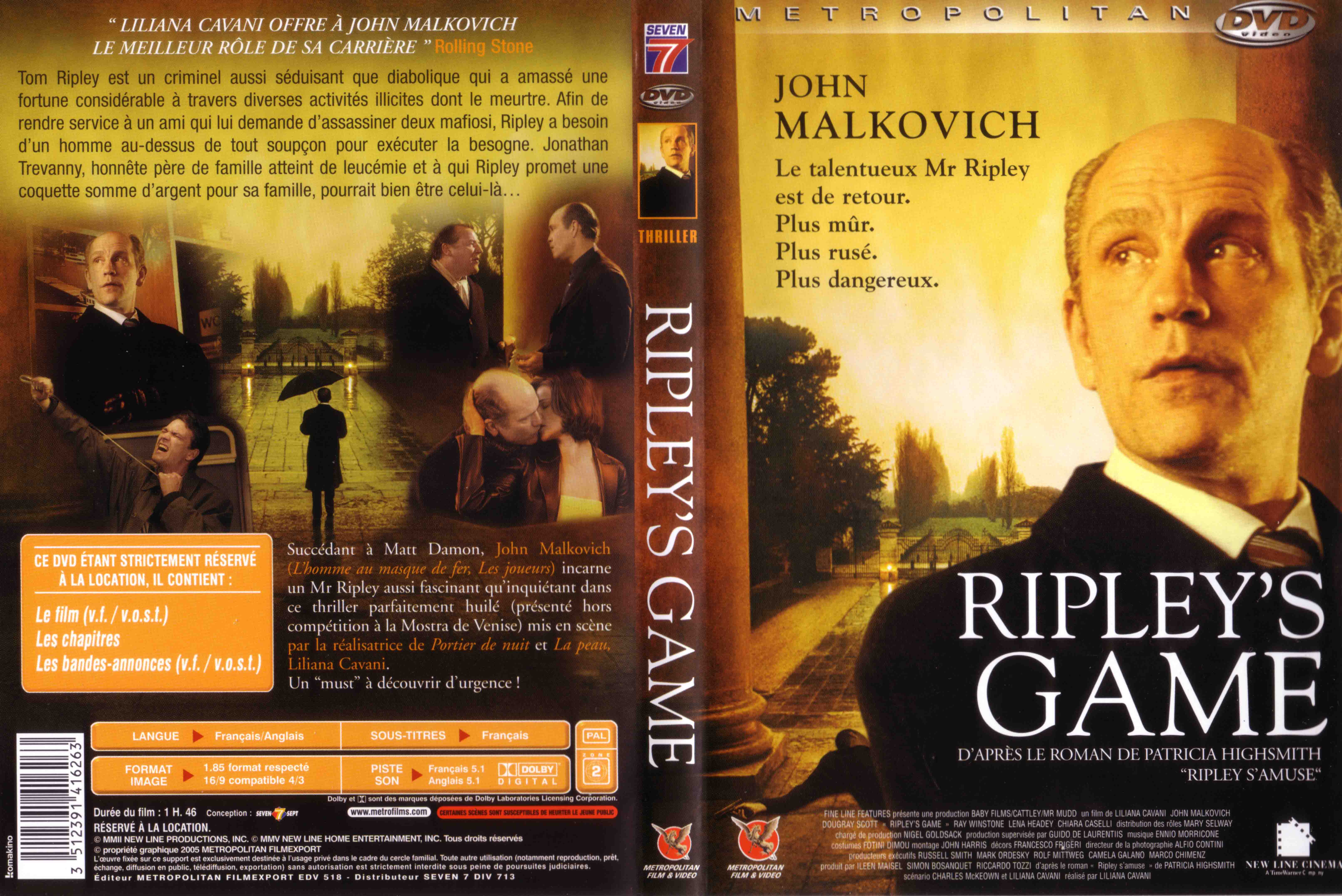 Jaquette DVD Ripley