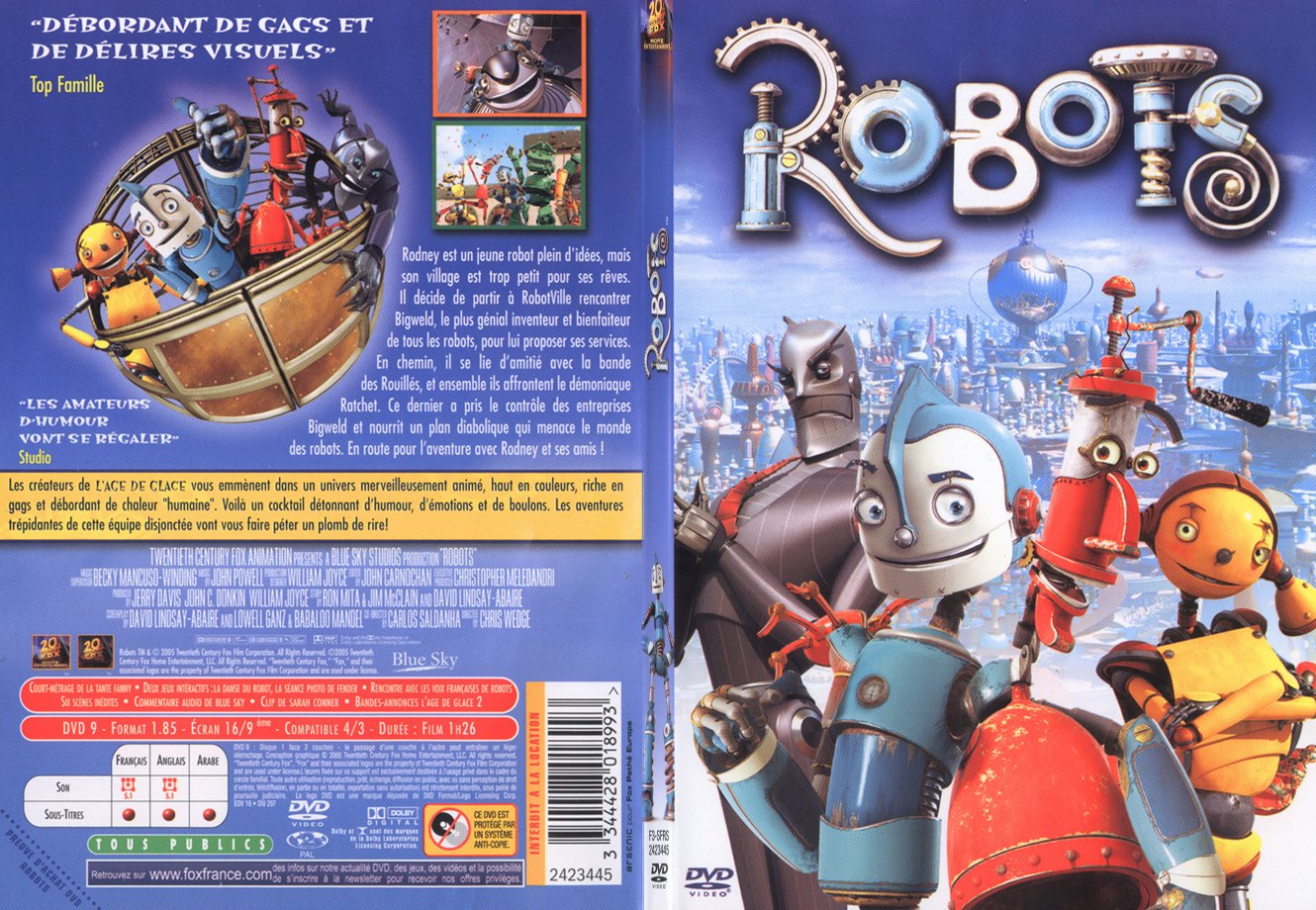 Jaquette DVD Robots - SLIM