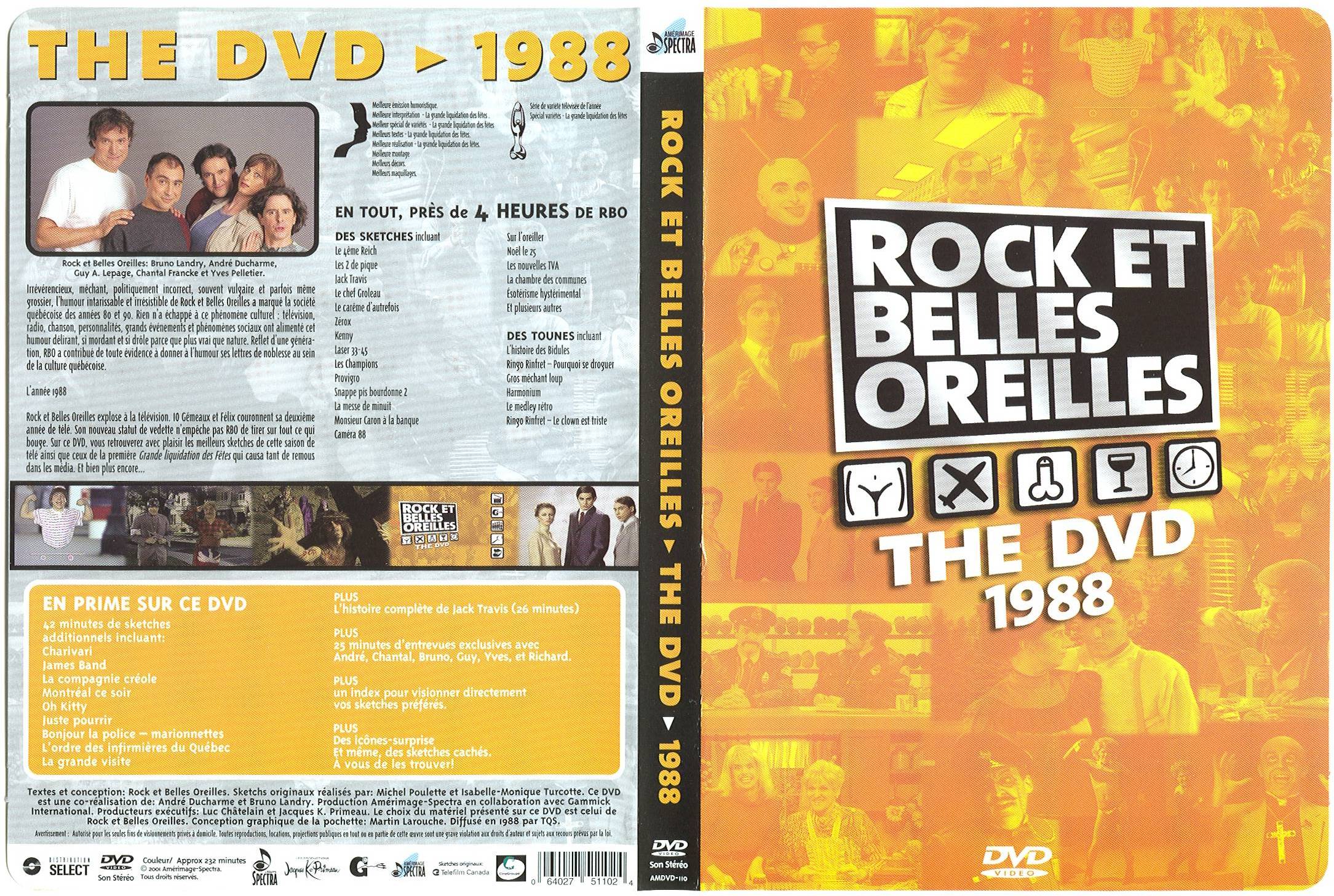 Jaquette DVD Rock et belles oreilles 1988