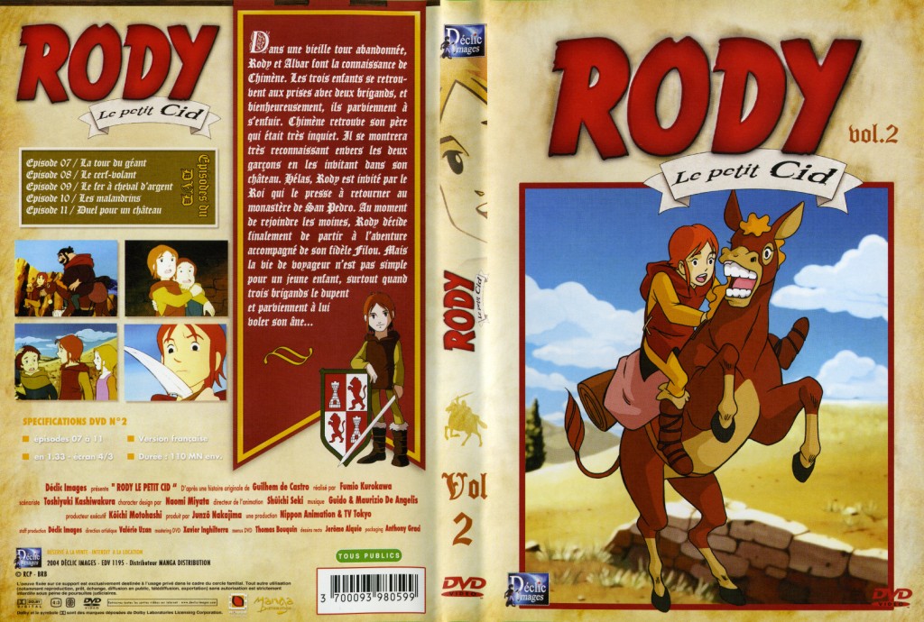 Jaquette DVD Rody le petit cid vol 2