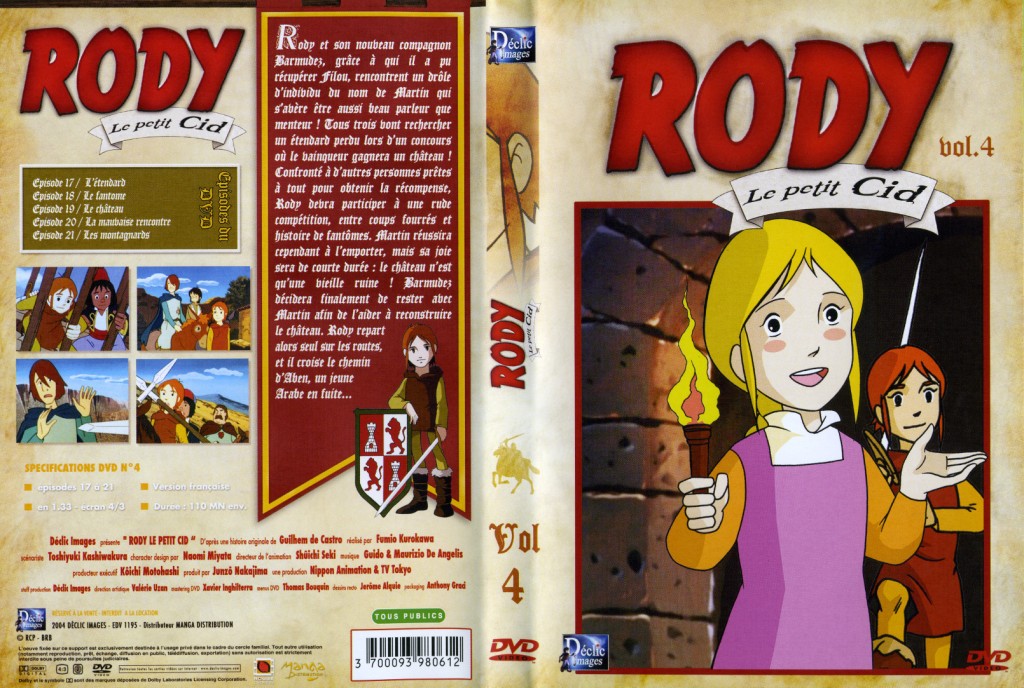 Jaquette DVD Rody le petit cid vol 4