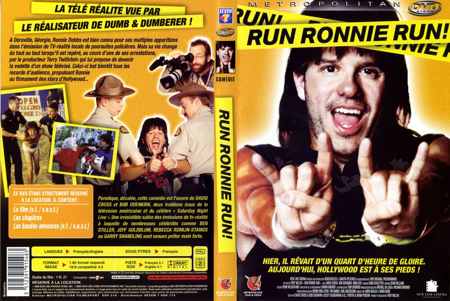 Jaquette DVD Run ronnie run