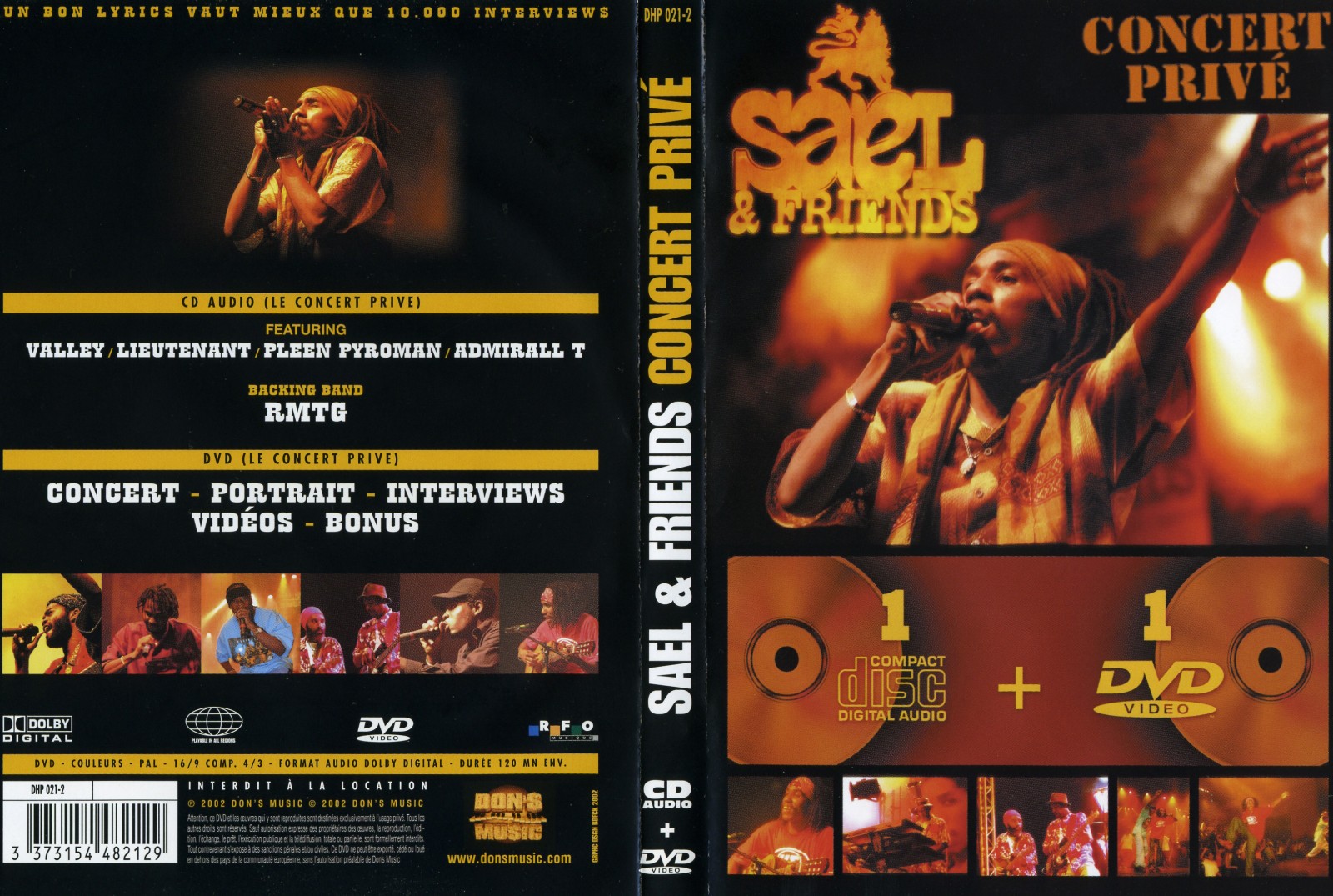 Jaquette DVD Sael concert priv