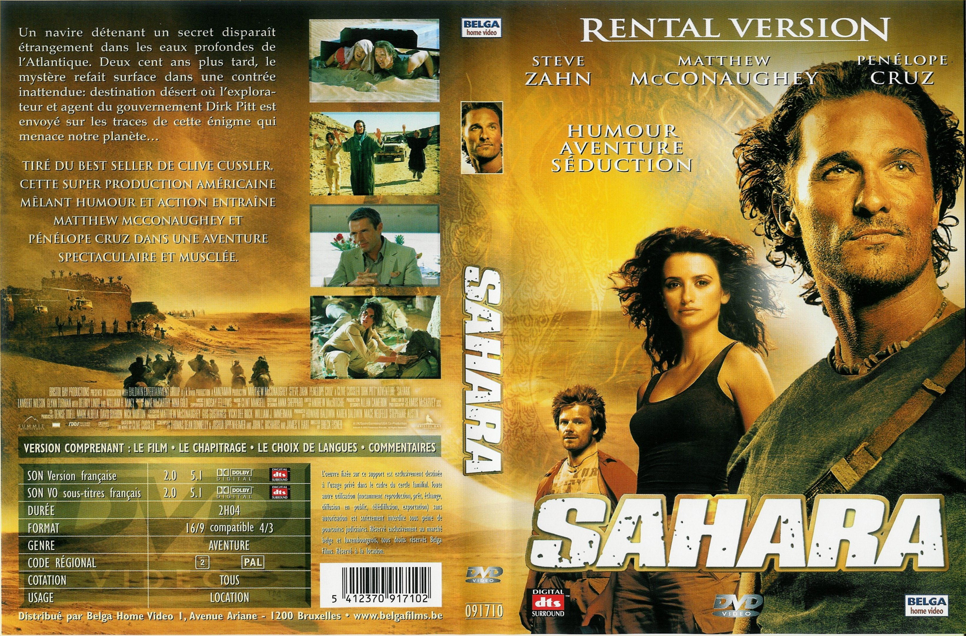 Jaquette DVD Sahara v2
