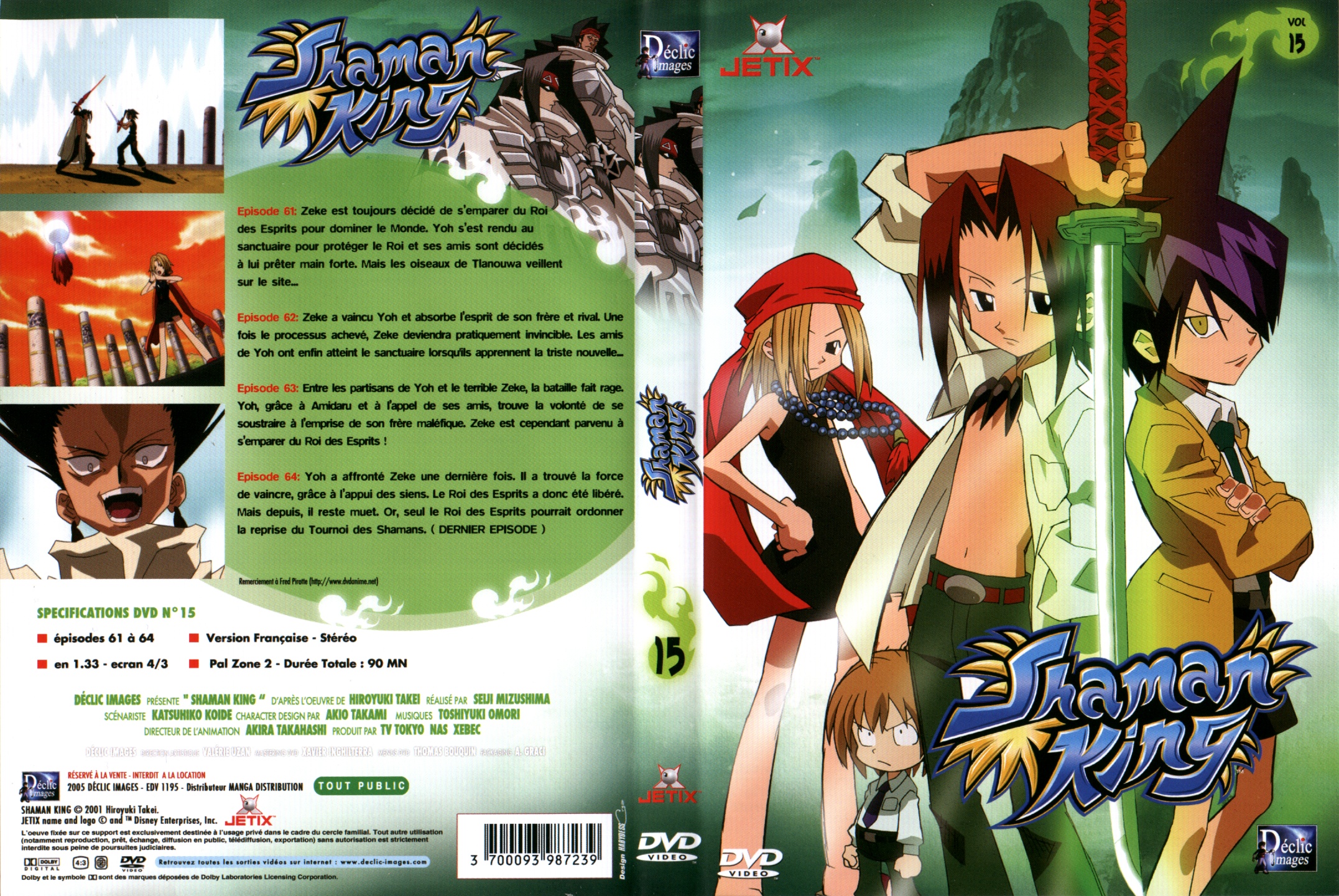 Jaquette DVD Shaman King vol 15